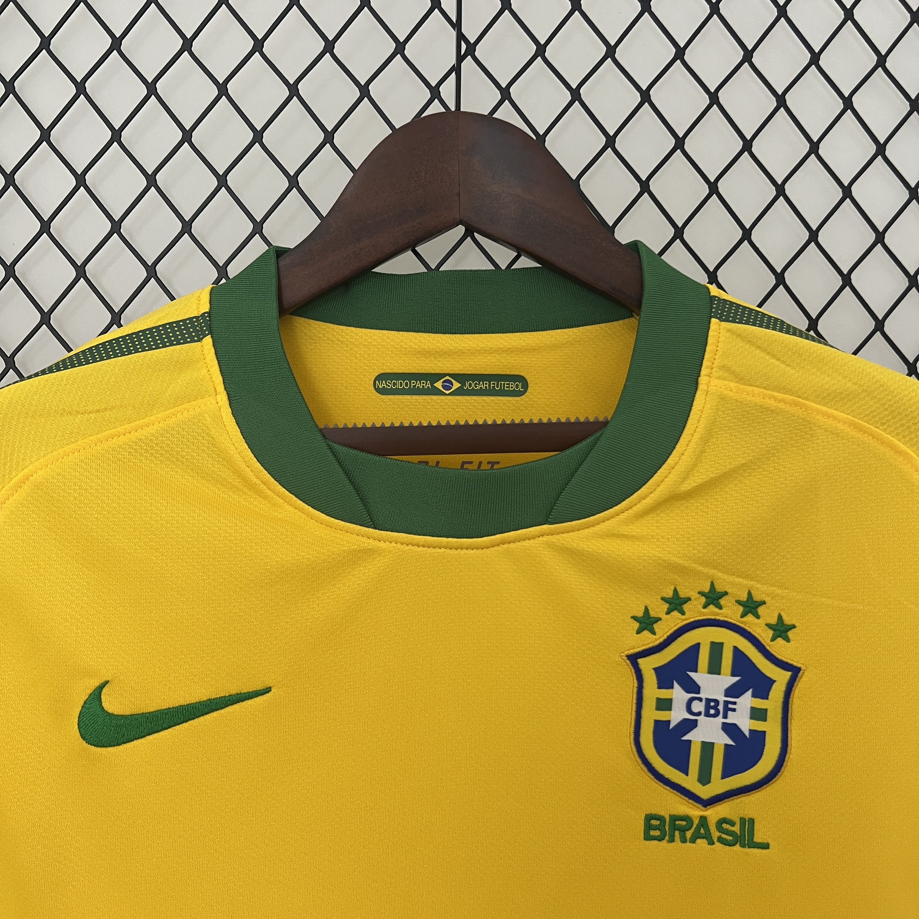 2010 Brazil Retro Yellow Jersey-Fans Edition
