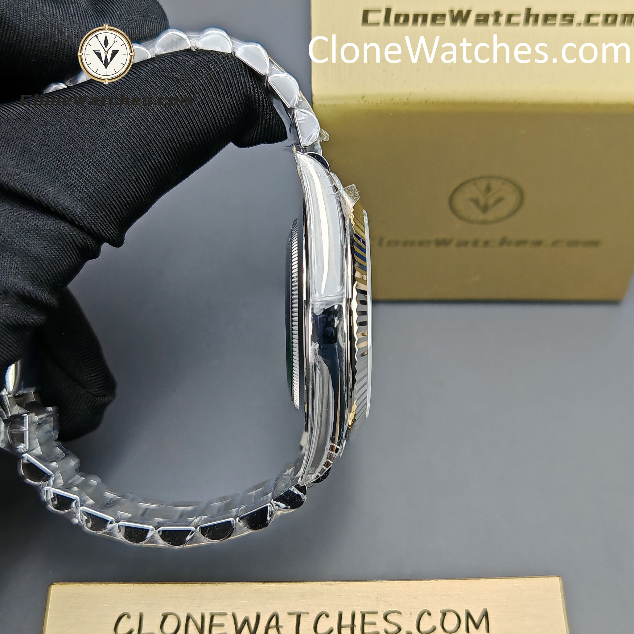 Rolex Super Clone Watches 1:1 Day Date Gray Dial 40mm m228239-0060 Presidential Bracelet VSF Version 3255 Movement