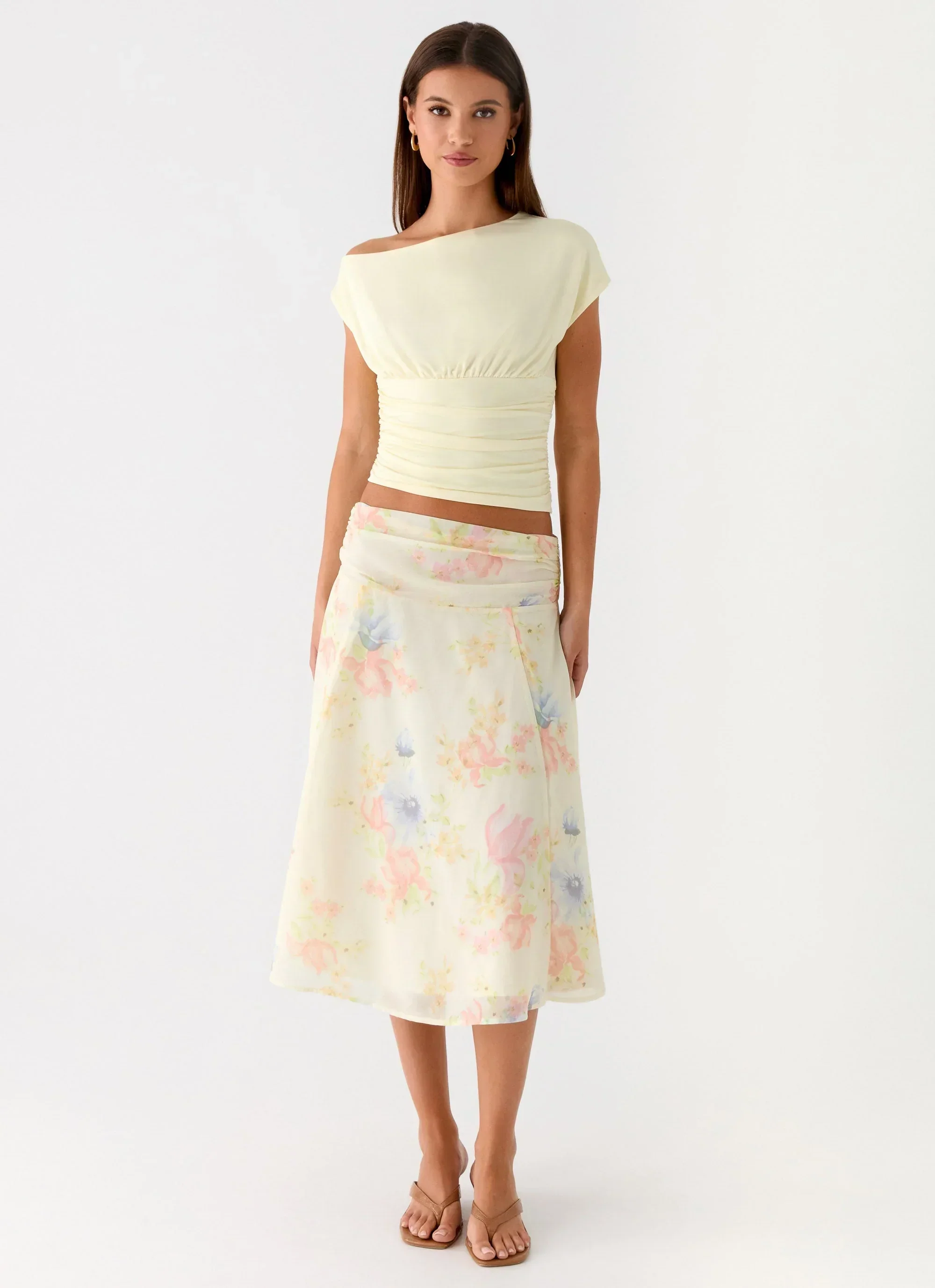 Valley Midi Skirt - Spring Meadow
