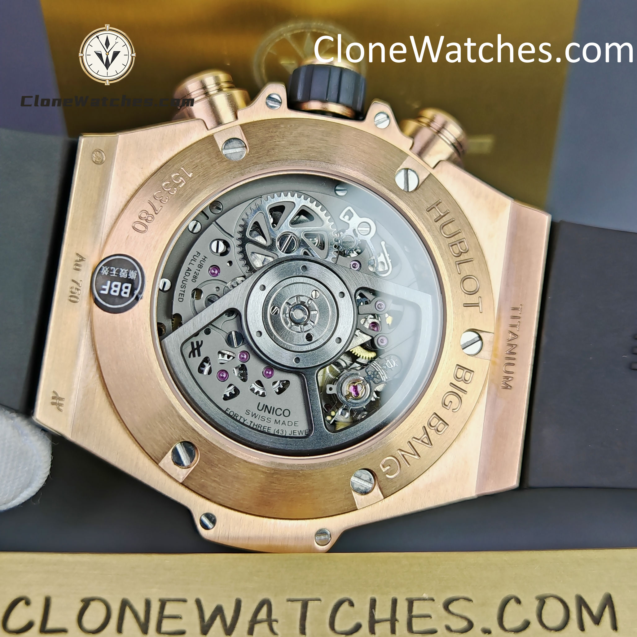 Hublot Super Clone Watches 1:1 Big Bang Unico King Gold Pavé 42 mm 441.OX.1181.RX.1704