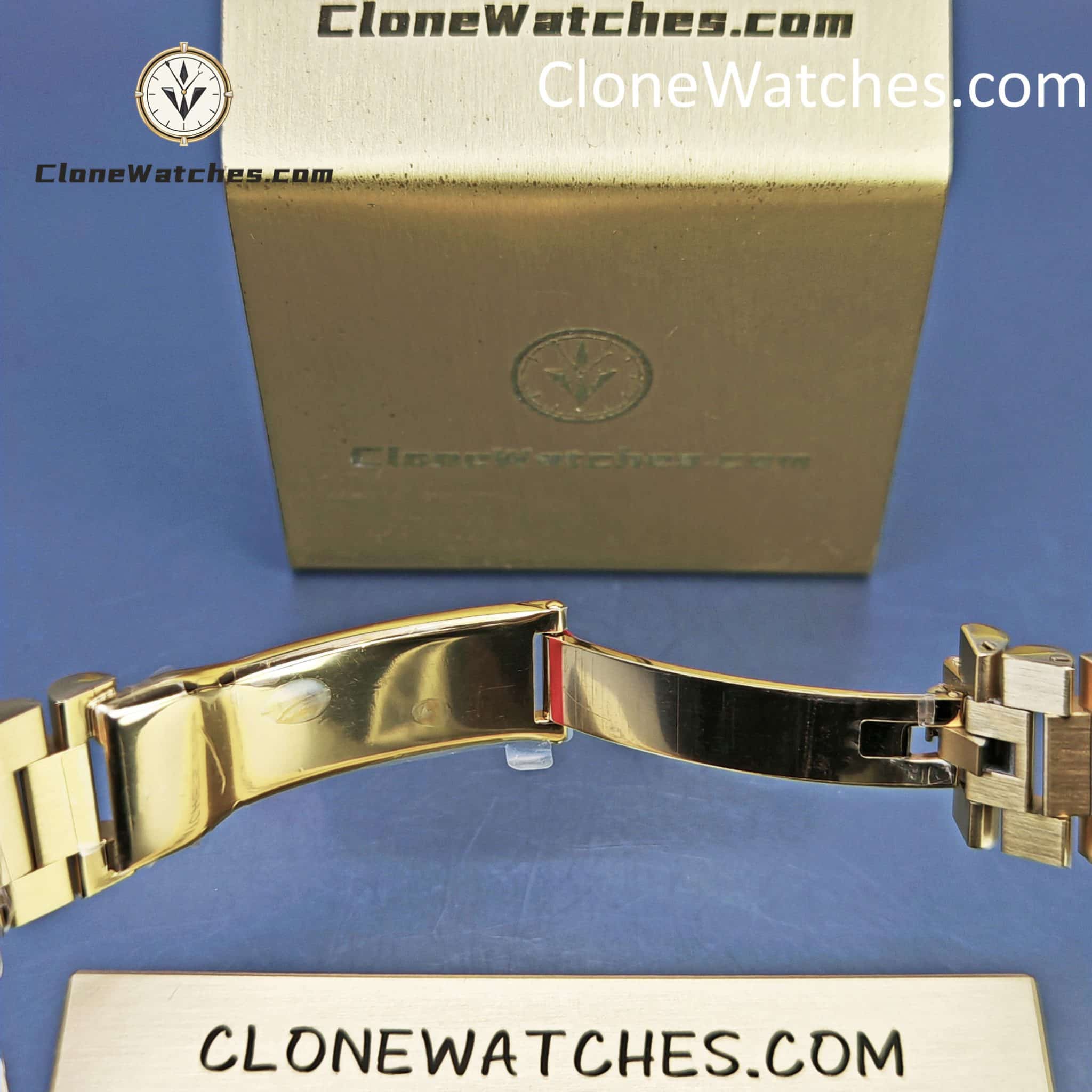 Rolex Super Clone Watches 1:1 Day Date 18K Gold Green Roman Dial 40mm m228238 3255 Movement