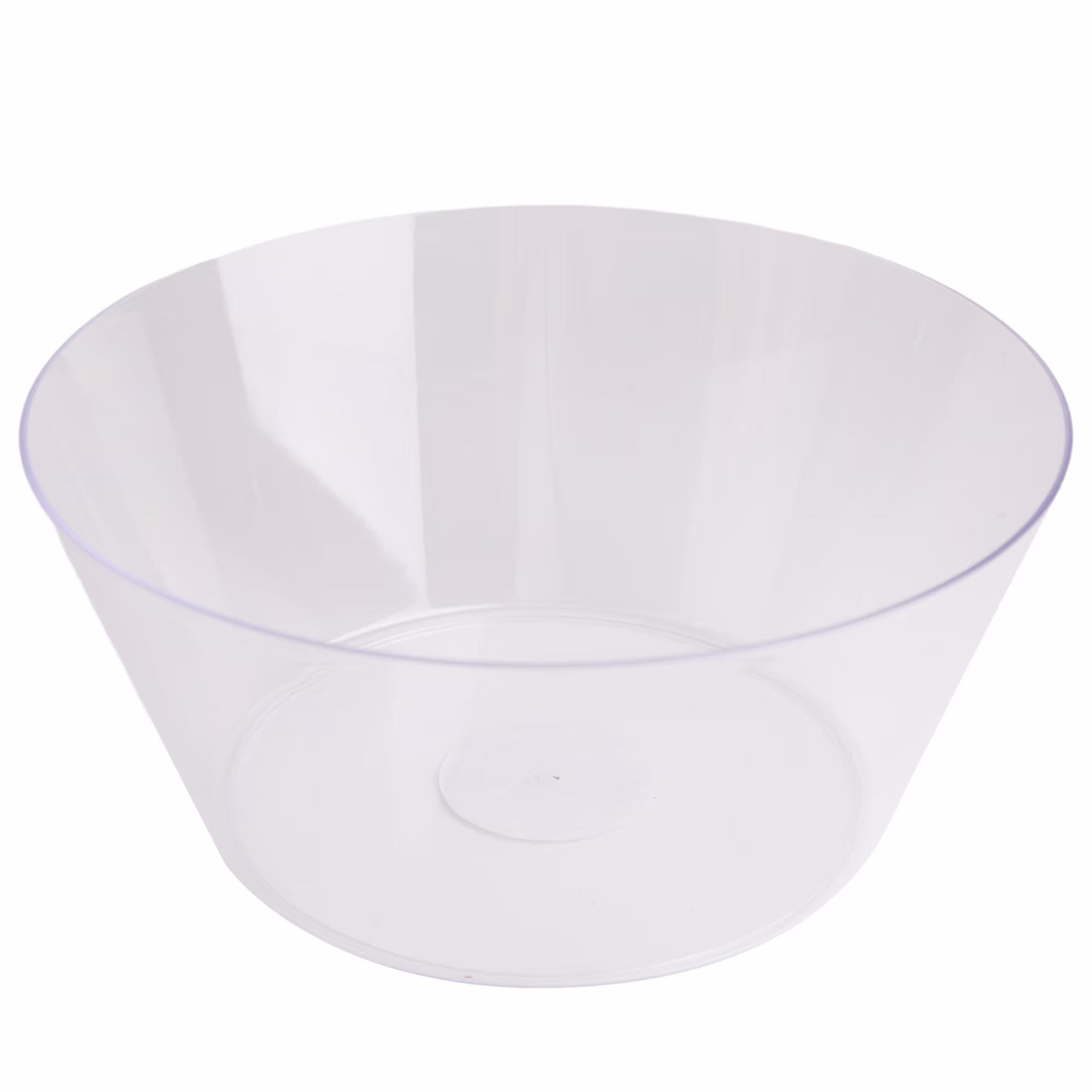 10 IN Clear Tapered Plastic Bowl, by Way To Celebrate
