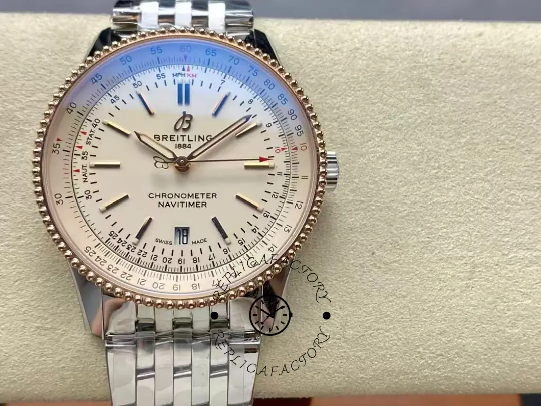 Breitling Navitimer 1:1 Clone Automatic 41 U17326211G1A1 Silver Dial Watch