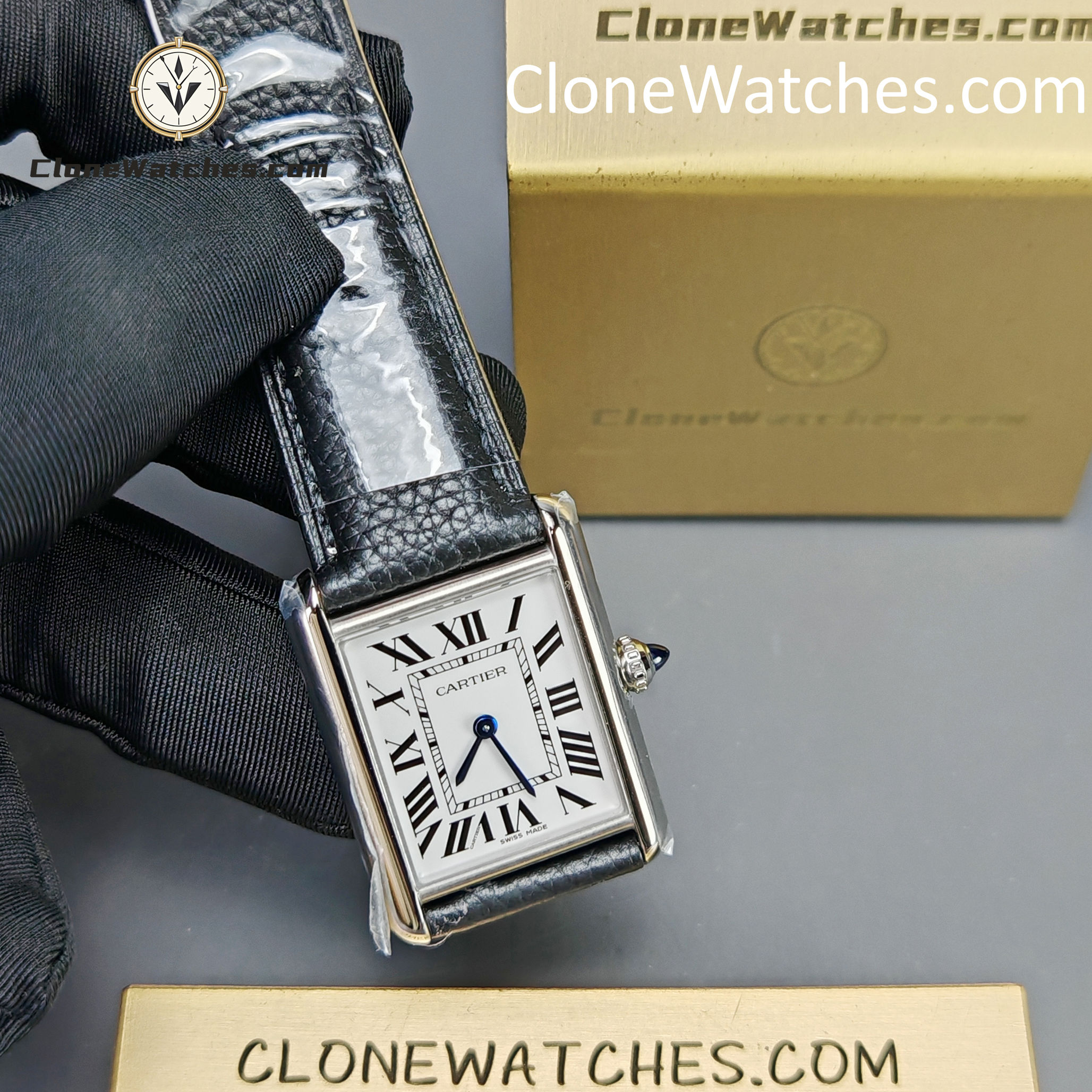 Cartier Super Clone Watches 1:1 Tank quartz movement 33.7*25.5MM WSTA0120