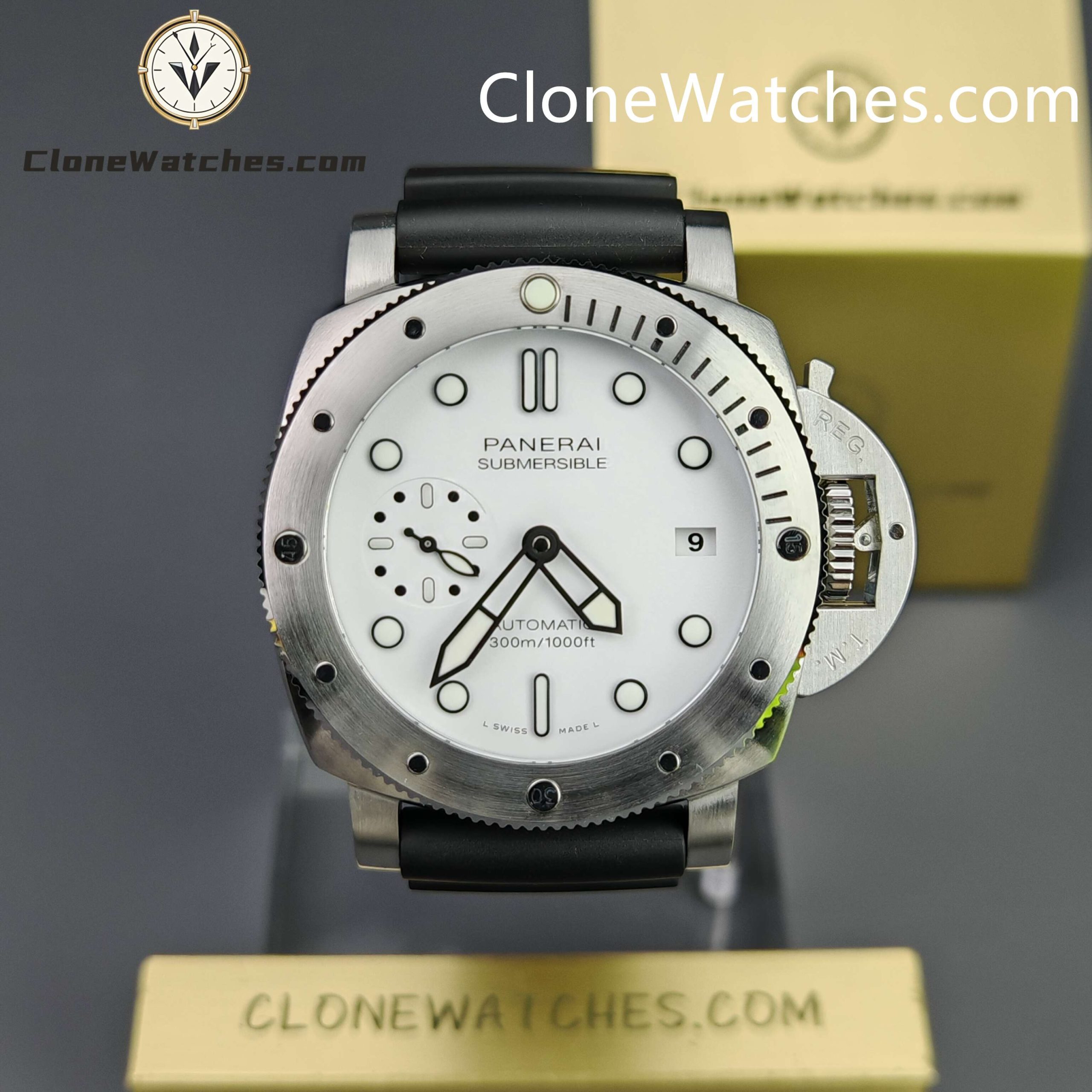 Panerai Super Clone Watches 1:1 Submersible PAM02223 White Dial