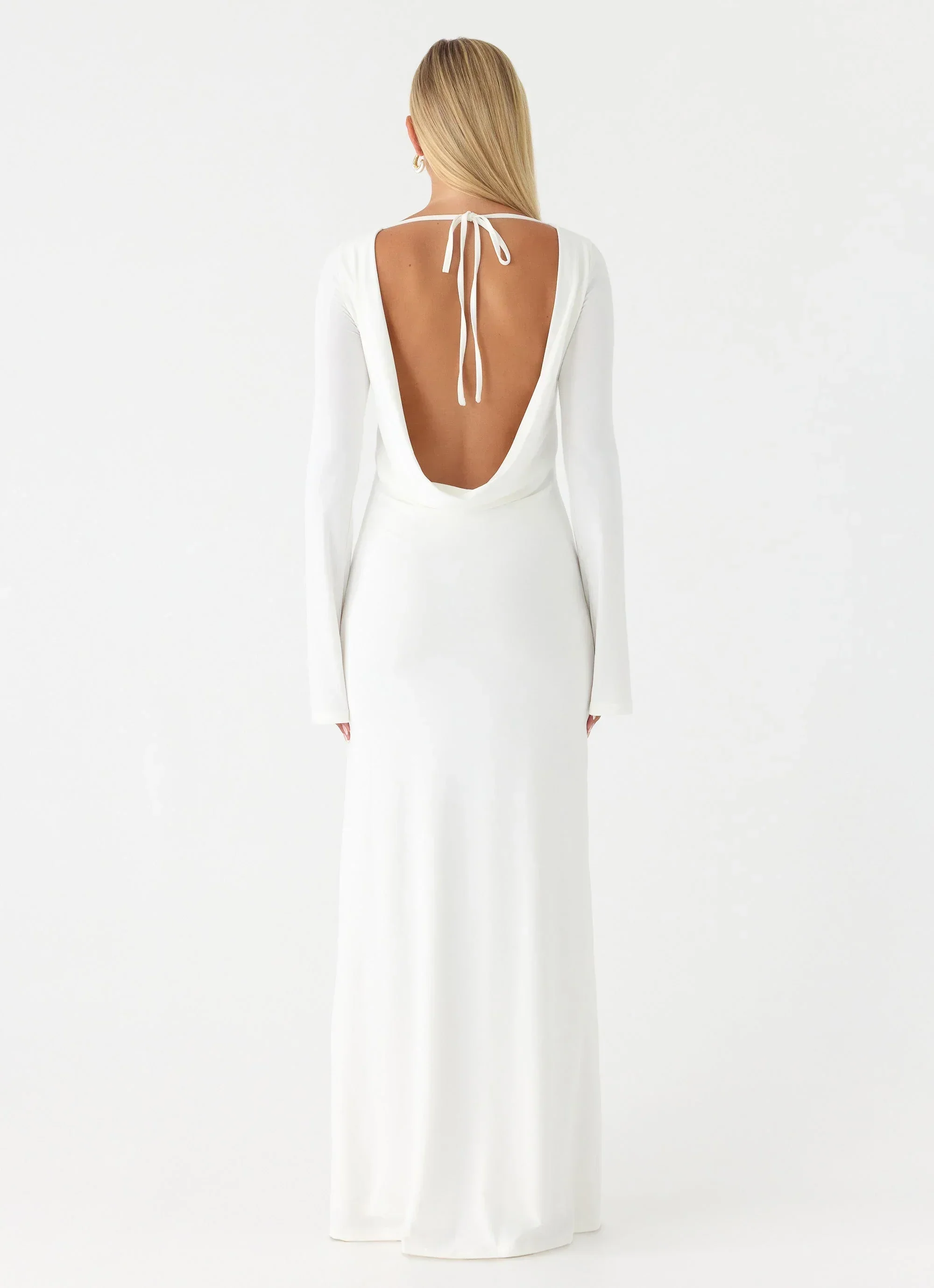 Elmont Long Sleeve Maxi Dress - White