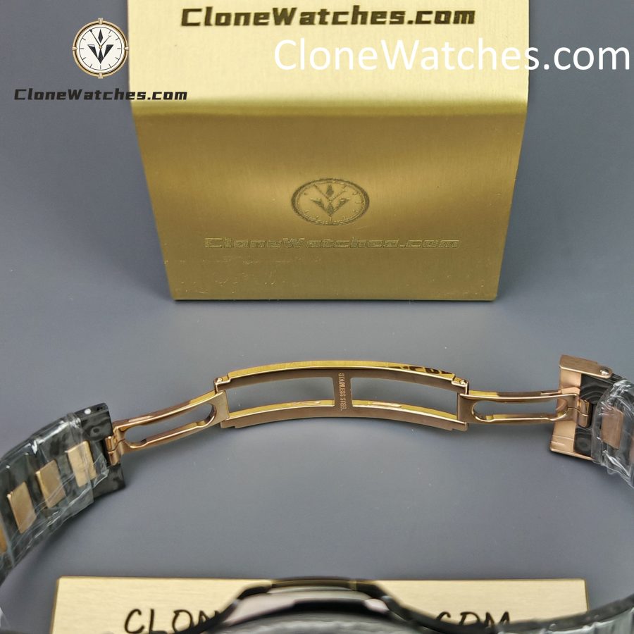 Modified Super Clone Watches 1:1 DiW Patek Philippe Nautilus 5711/1A “ROSE GOLD BLACK GRAIL”