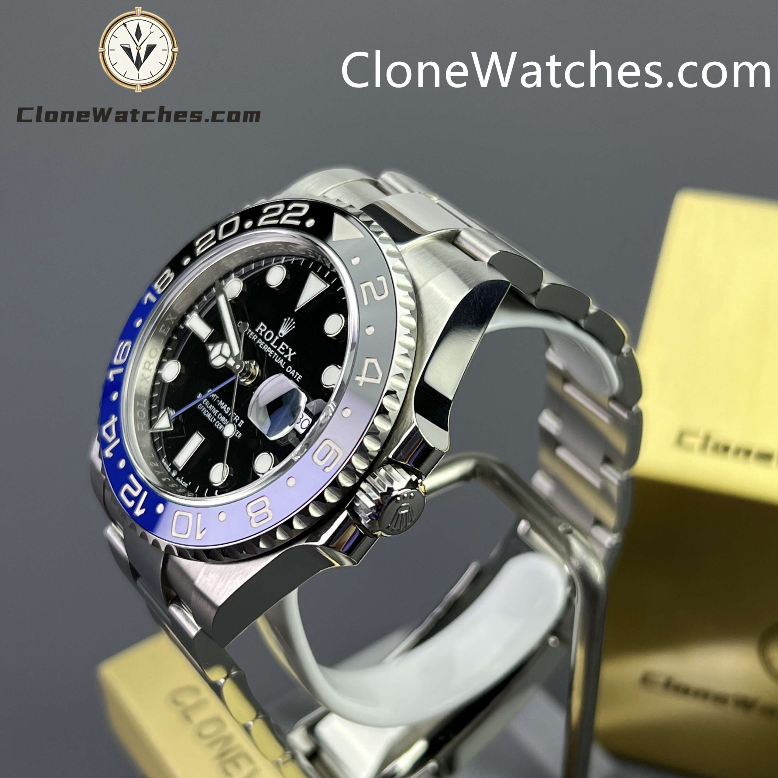 Rolex Super Clone Watches 1:1 BATMAN GMT Master II M126710blnr Oyster 3285 Movement