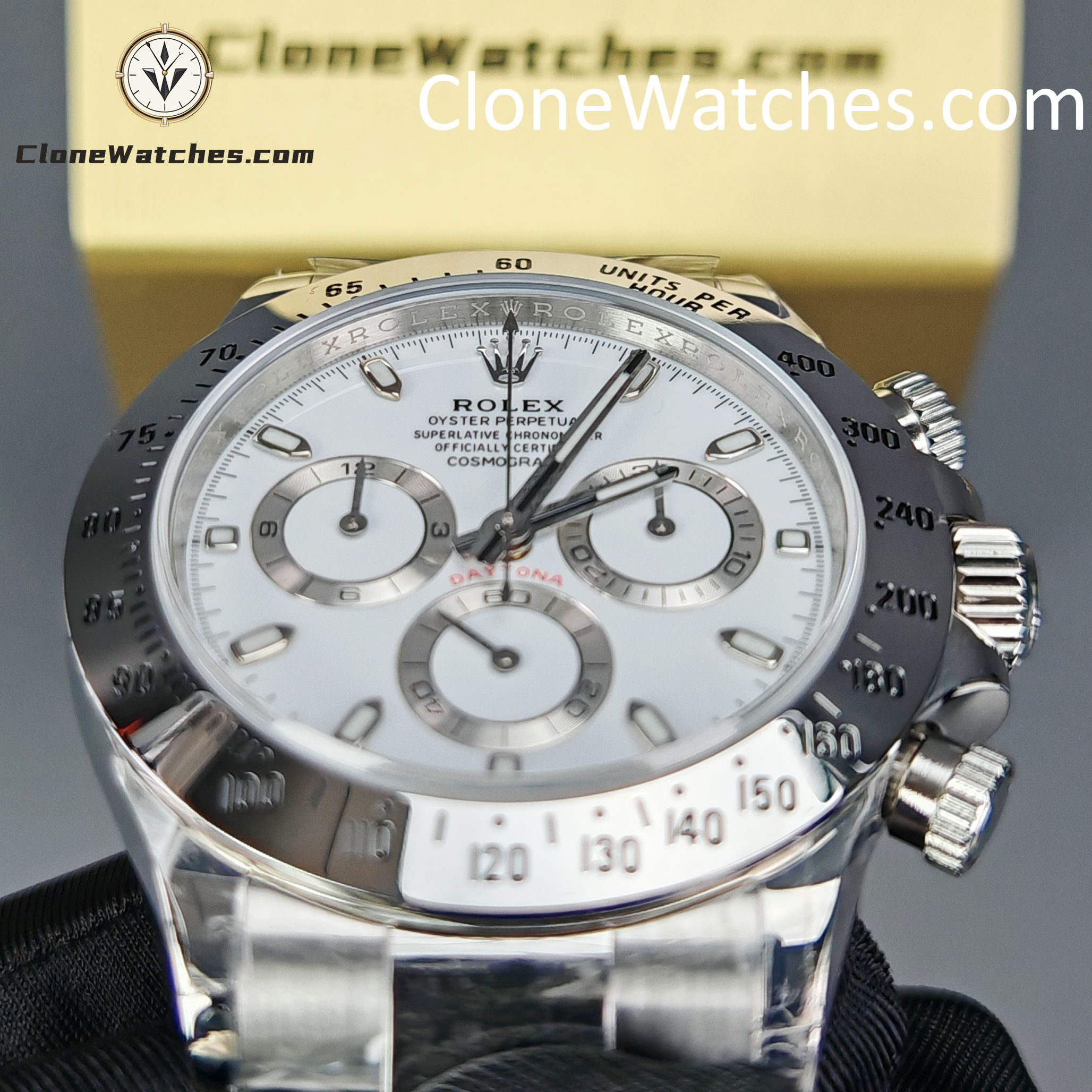 Rolex Super Clone Watches 1:1 Daytona White Dial M116520-78590 4130 Movement