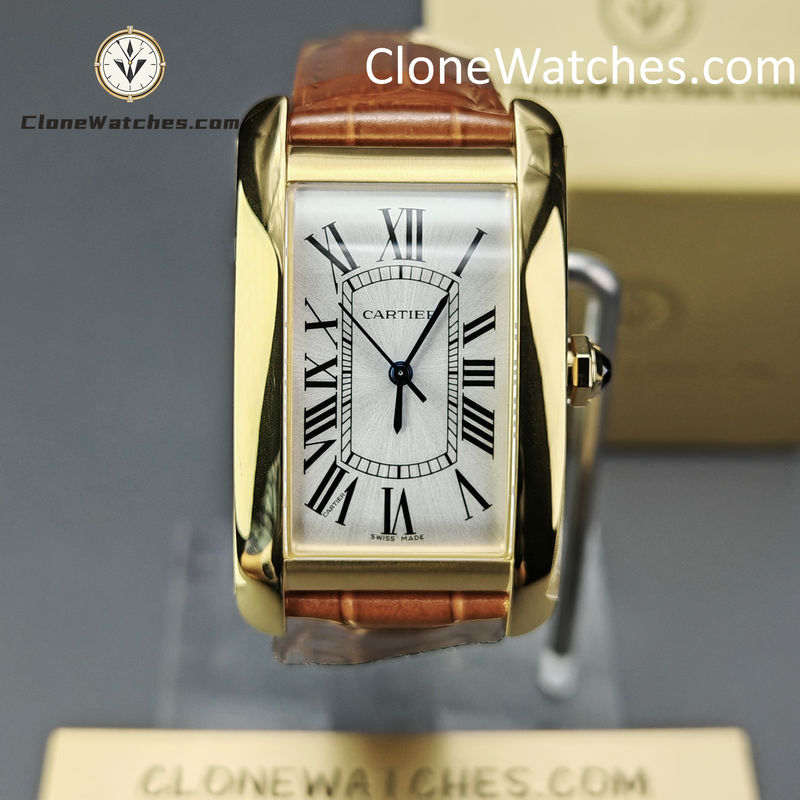 Cartier Super Clone Watches 1:1 Tank Americaine White Dial 45.1*26.6MM W2603156