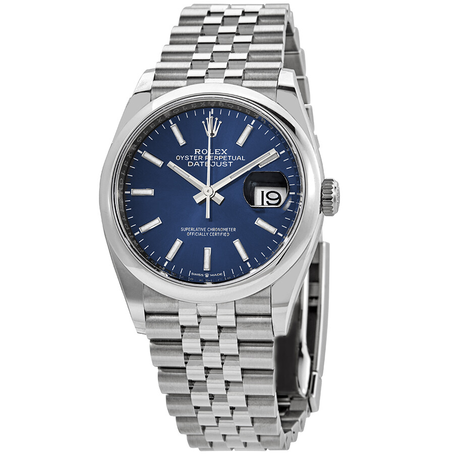 Rolex Datejust 36 Blue Dial Men s Watch 126200BLSJ（Lifetime free warranty+90-days replacement service & Refund!.）