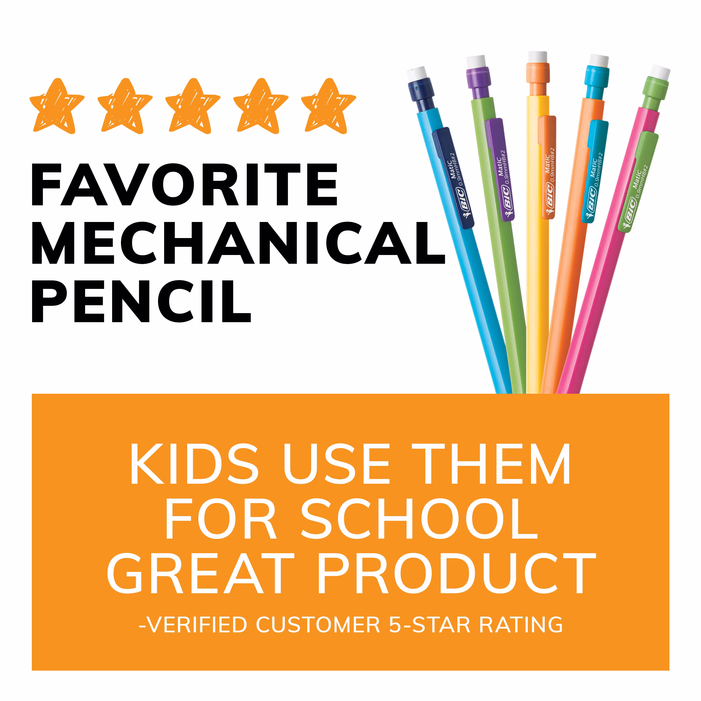 BIC Xtra Strong Mechanical Pencil, 0.9 mm, 10 Count