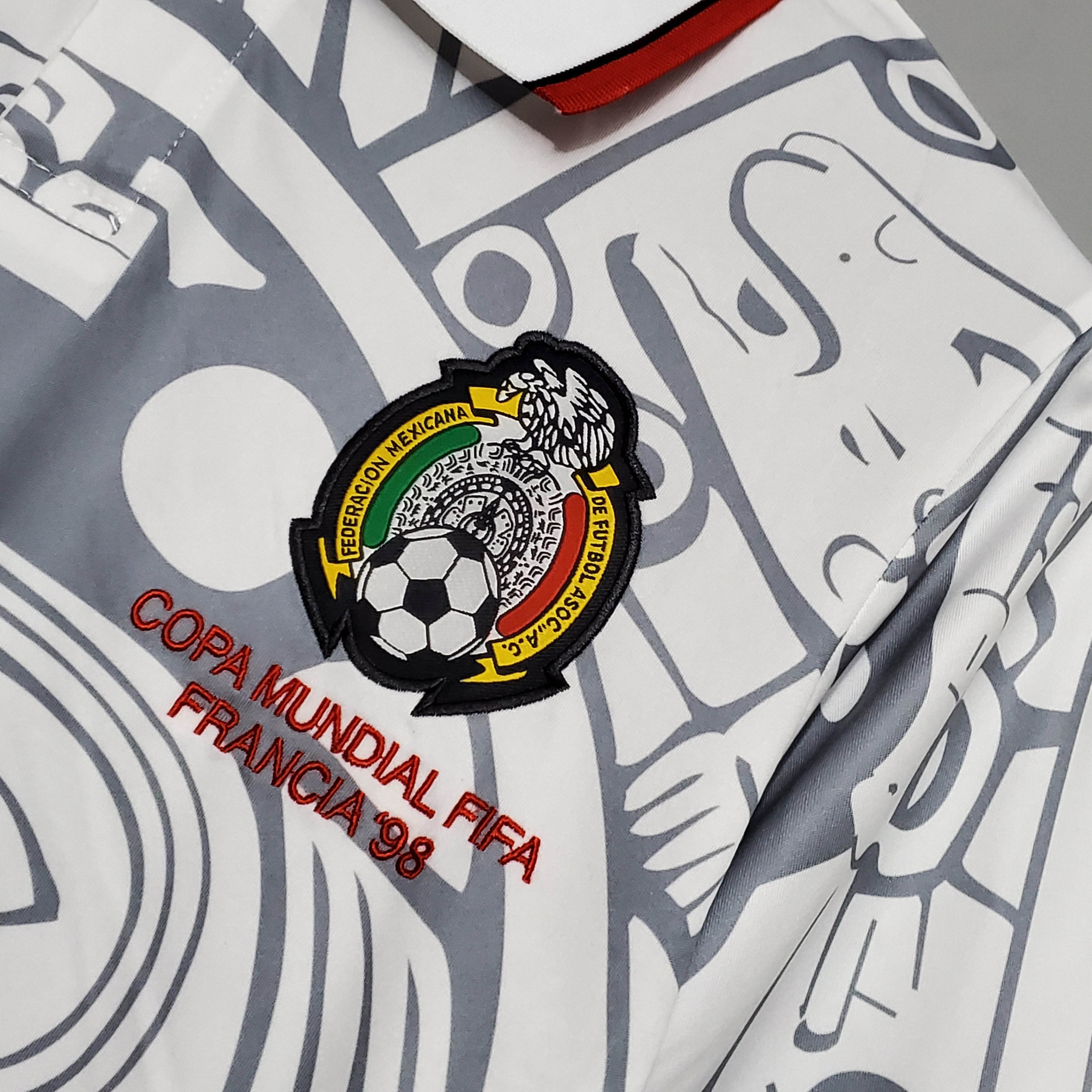 1998 Mexico Away Retro Jersey - Fans Edition