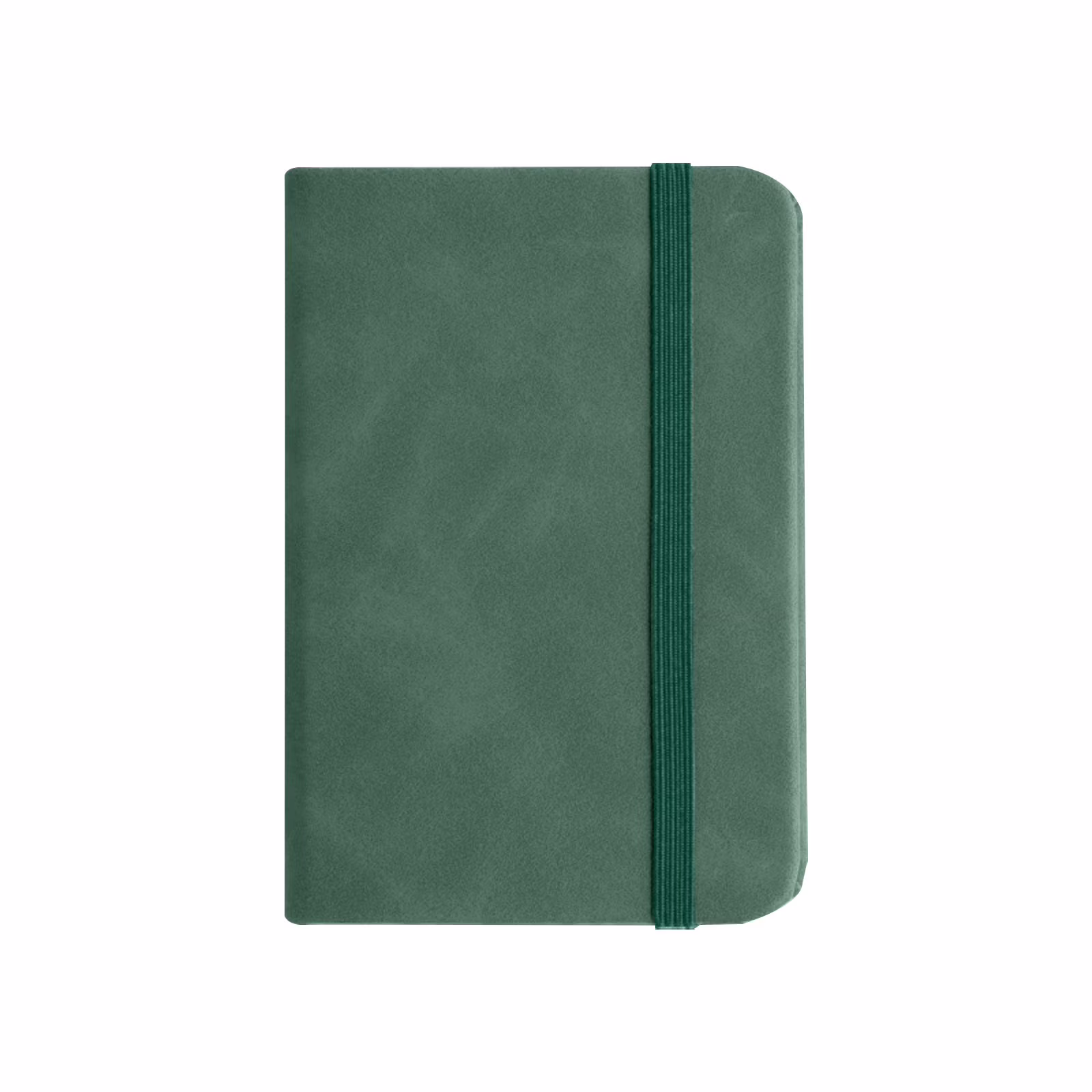 Torch 1Pc Small Pocket Notebook, Mini Notebook 3x4.3 Inch, Notebook with Elastic Closure, Protect Pages for Office Supplies and Gifts for Writers, Green