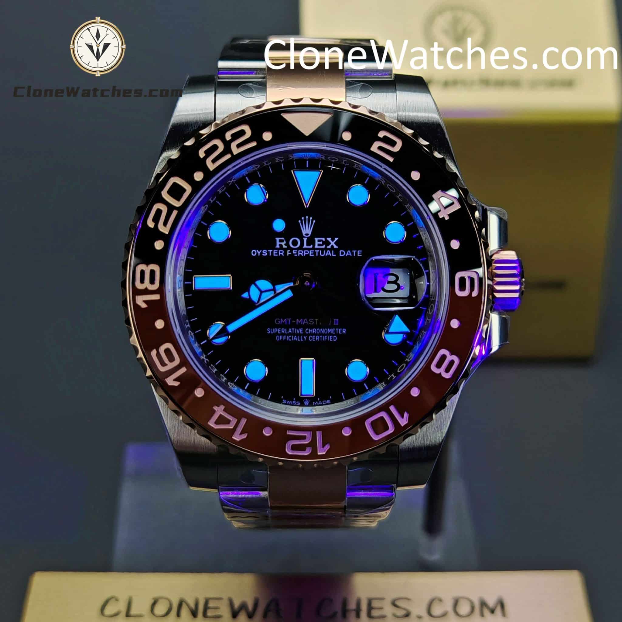 Rolex Super Clone Watches 1:1 Rootbeer GMT Master II M126711chnr Oyster 3285 Movement 40mm