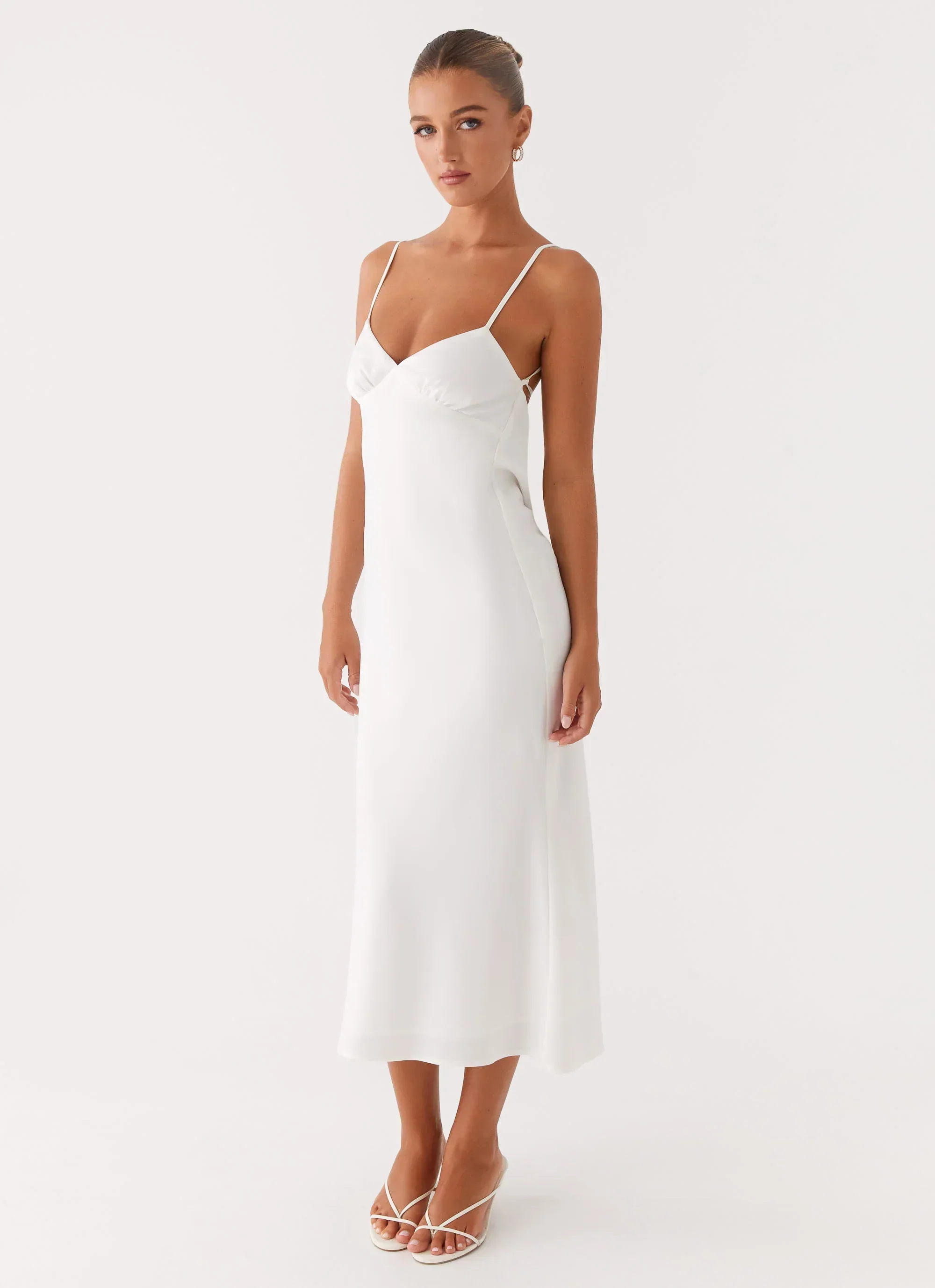 Bentley Midi Dress - White