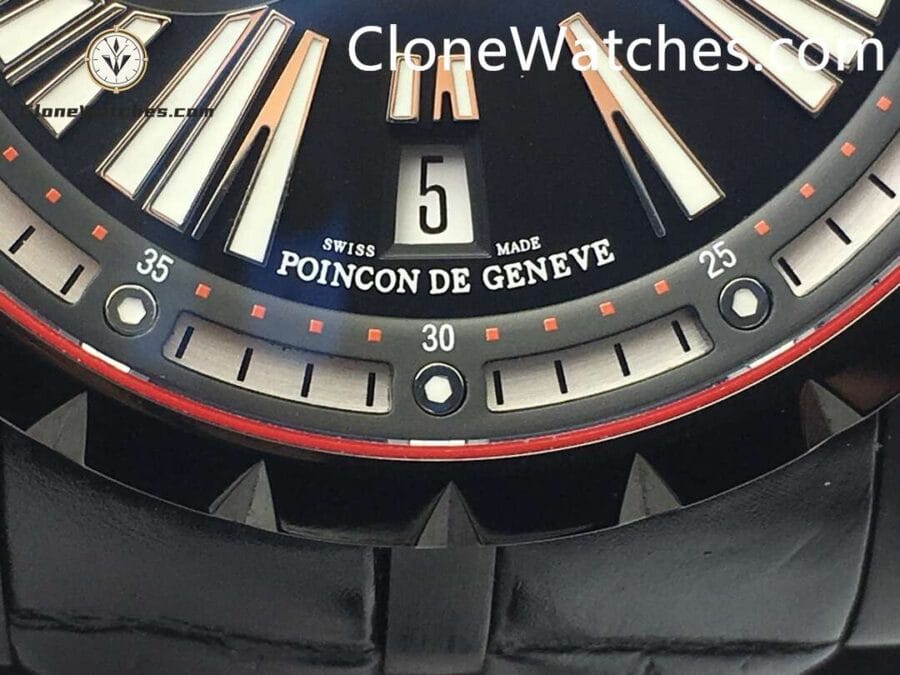Roger Dubuis Super Clone Watches 1:1 Excalibur Black Dial DBEX0542 45MM