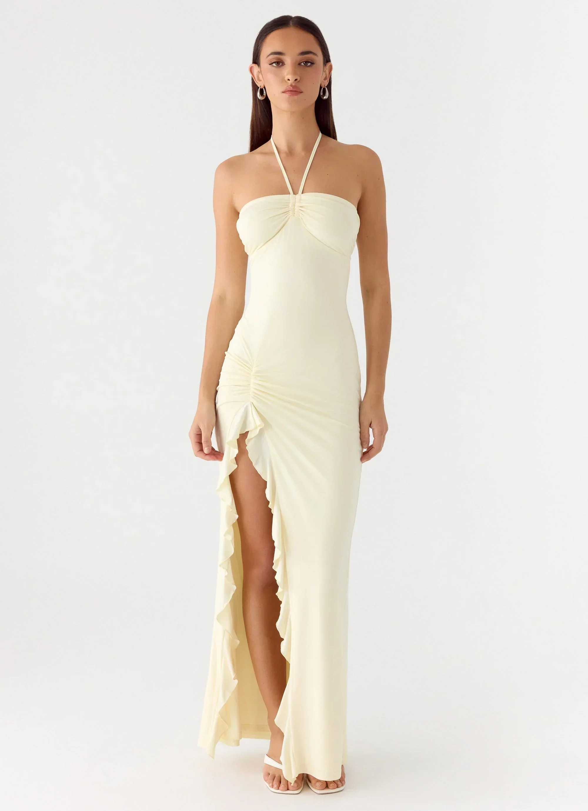 Right Hand Girl Maxi Dress - Lemon Yellow