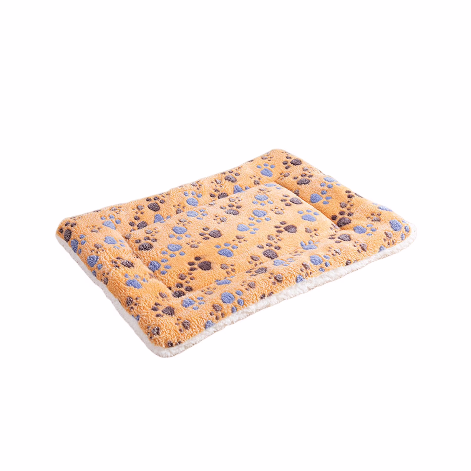 geerera Pets Dog Crate Pad, Ultra Soft Pet Bed With Cute Print, Washable Mat for Medium Small Dogs, Reversible Fleece Kennel Liner, Cat Bed 16 x 12 Inch