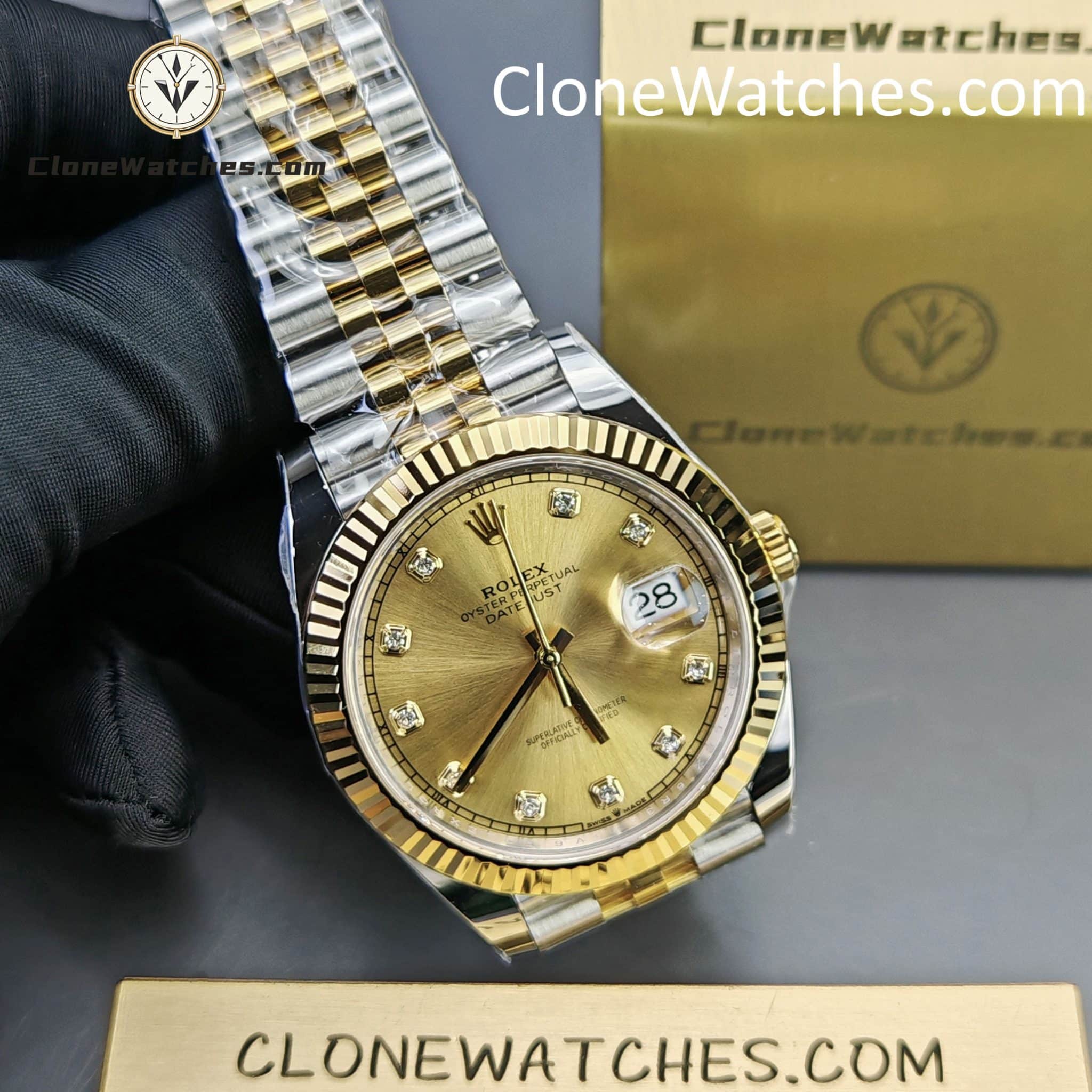 Rolex Super Clone Watches 1:1 DateJust m126333-0012 Jubilee 41MM 3235 Movement