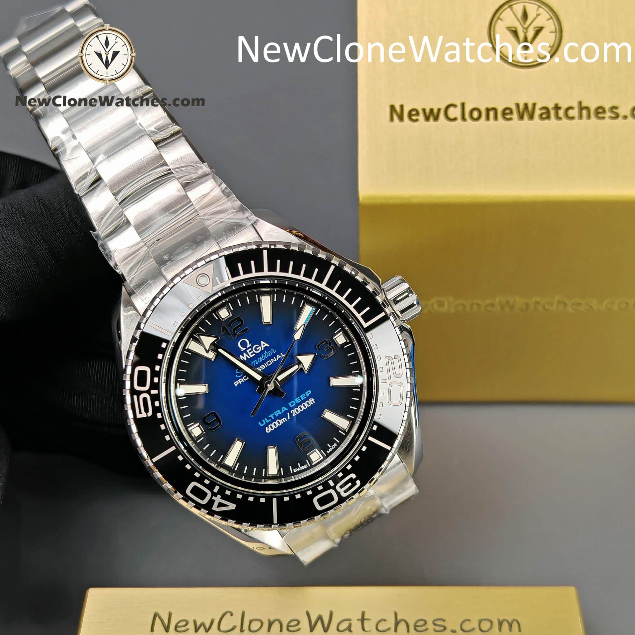 OMEGA Super Clone Watches 1:1 Seamaster Ocean Planet 6000M 45.5 MM 215.30.46.21.03.001
