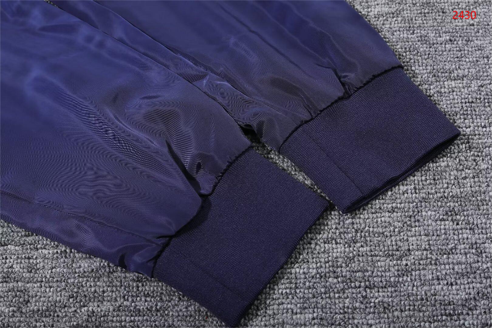 2023/24 Barcelona blue hooded windbreaker 1:1 Thai quality