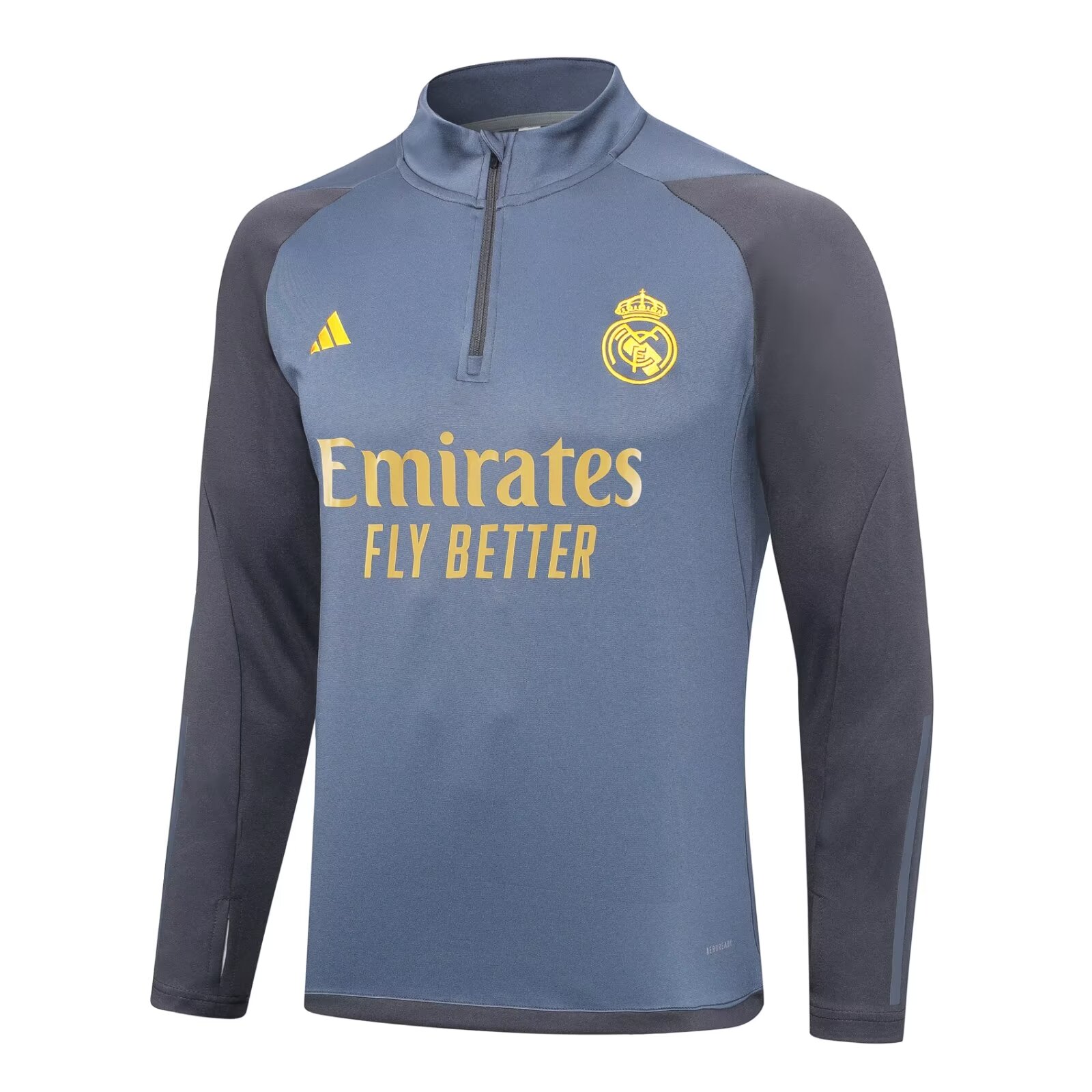 2023/2024 Real Madrid Special Edition Half Pull Training Wear Gray Suit
