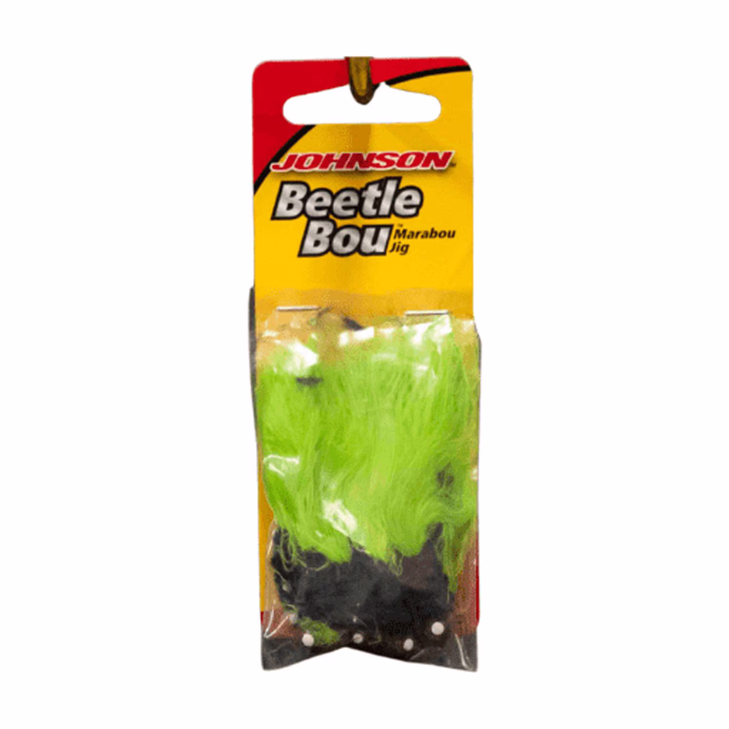 Johnson Beetle Bou Fishing Lure, Chartreuse Chrome Tinsel Chartreuse, 2.5 in
