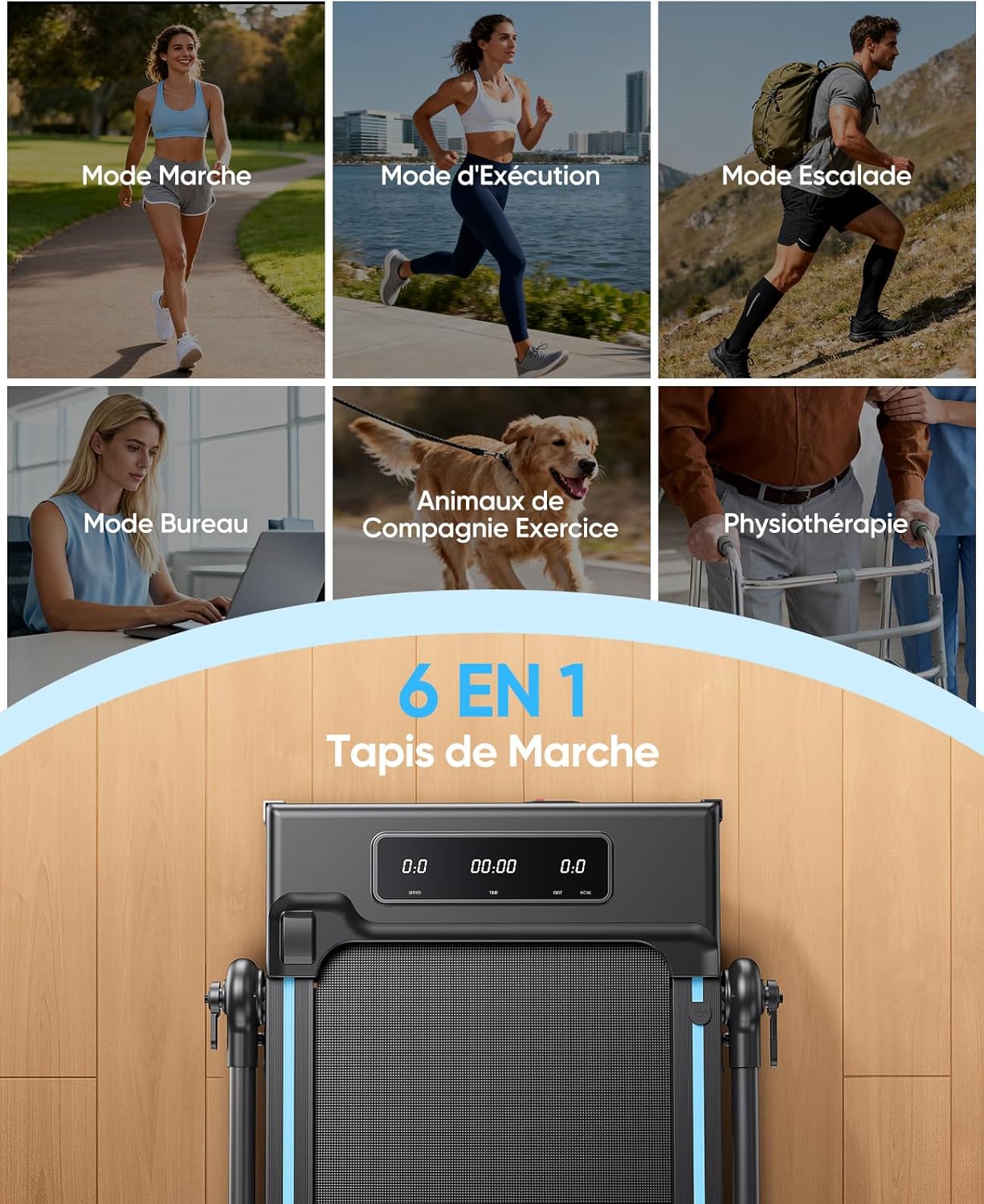 Tapis course pliable inclinable 12 pour marche et course 12 km h 3 HP charge 150 kg