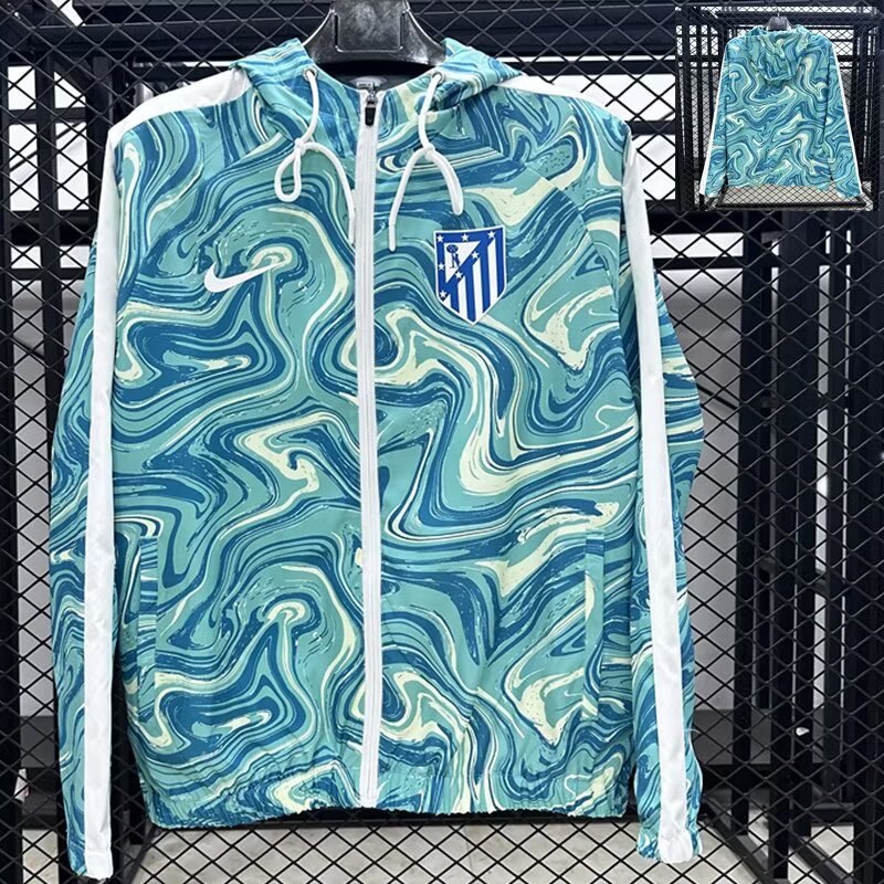 2025/26 Atlético Madrid Hooded Waterproof Windbreaker