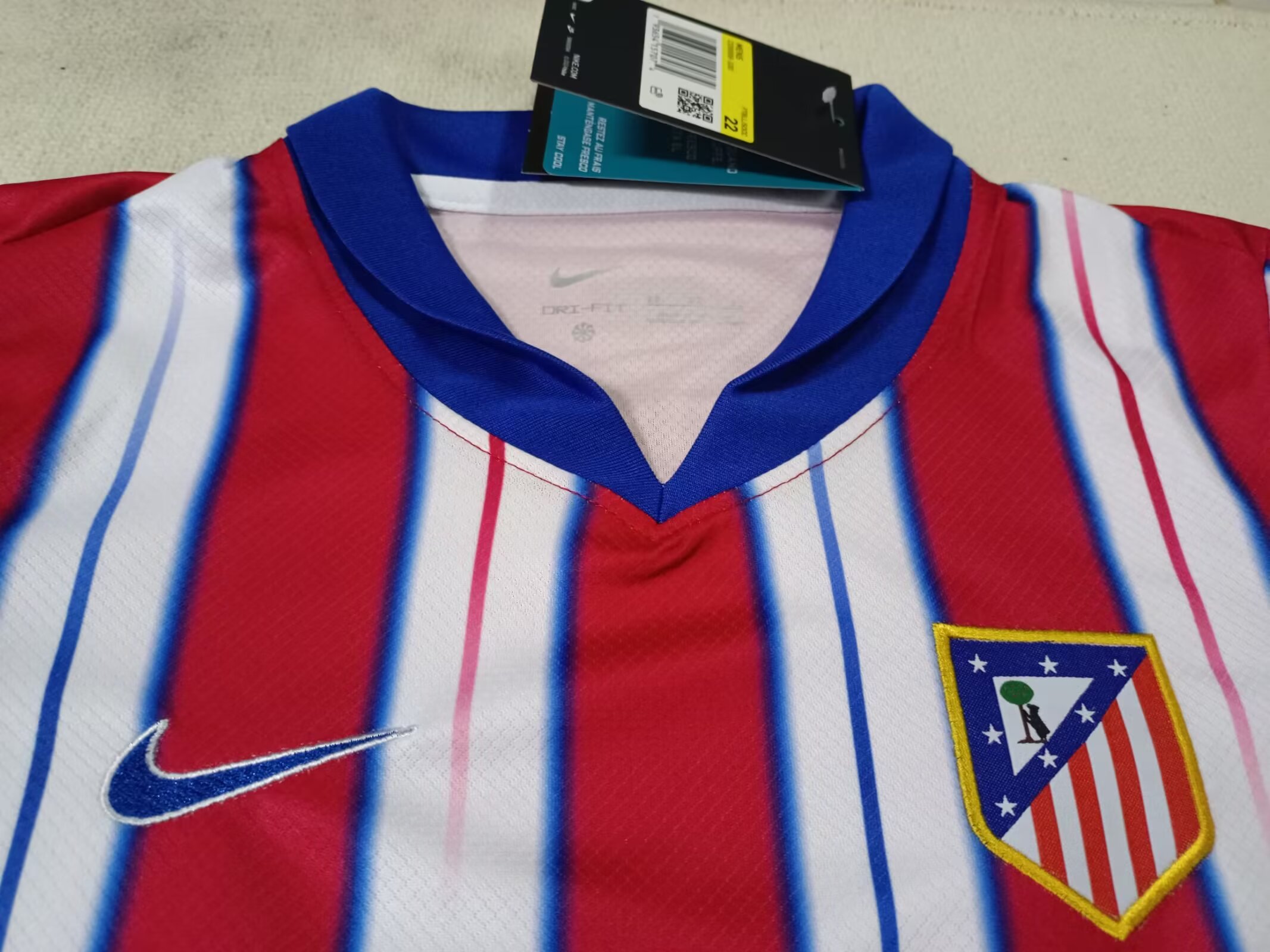 2024/25 Atletico Madrid Home Jersey. - Kids Kit