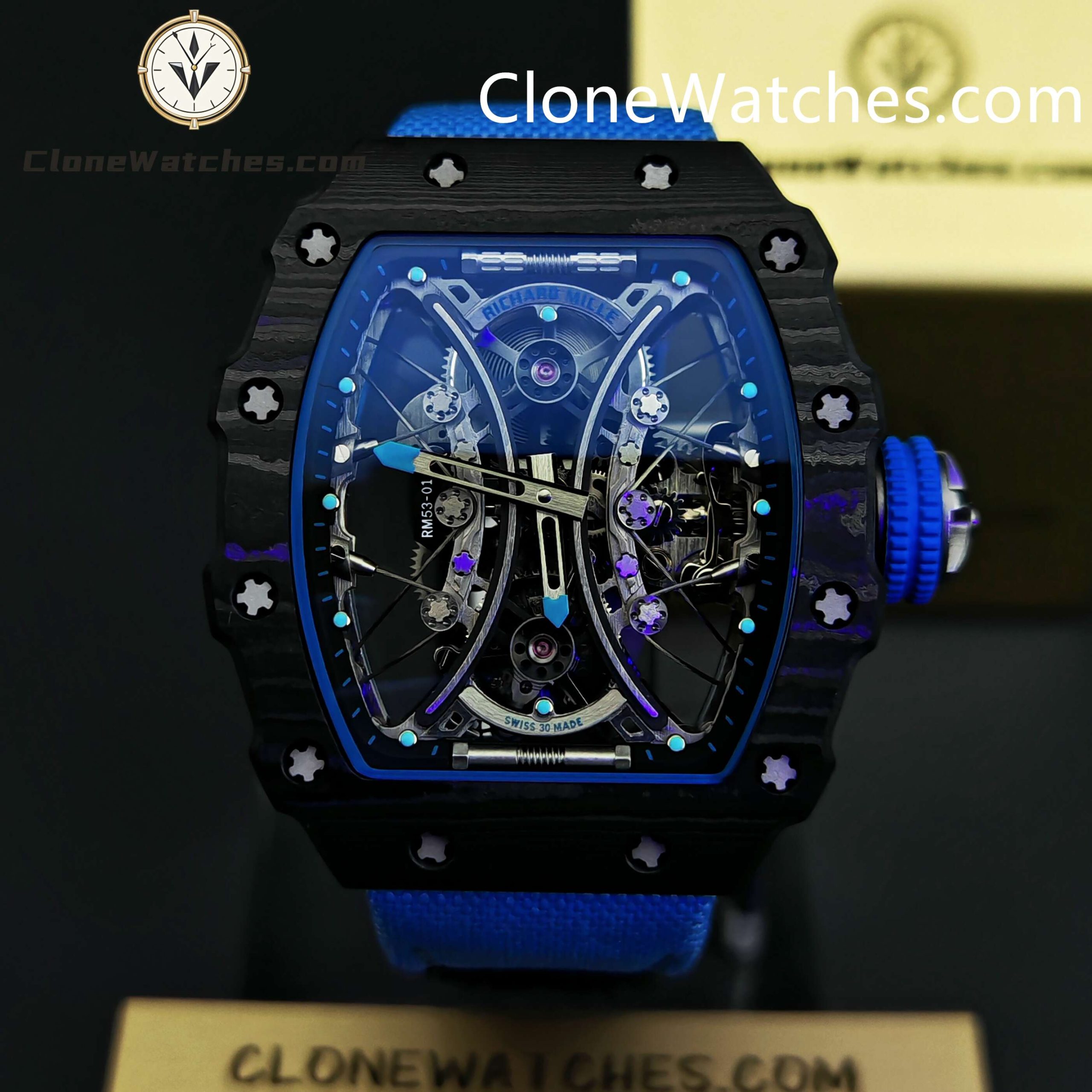 Richard Mille Super Clone Watches 1:1 53-01 Tourbillon Pablo Mac Donough