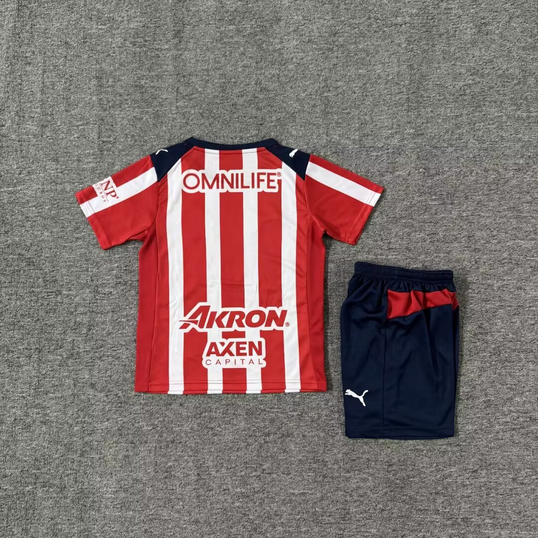 2025-26 Chivas Home Jersey for Children Set - Fans Edition