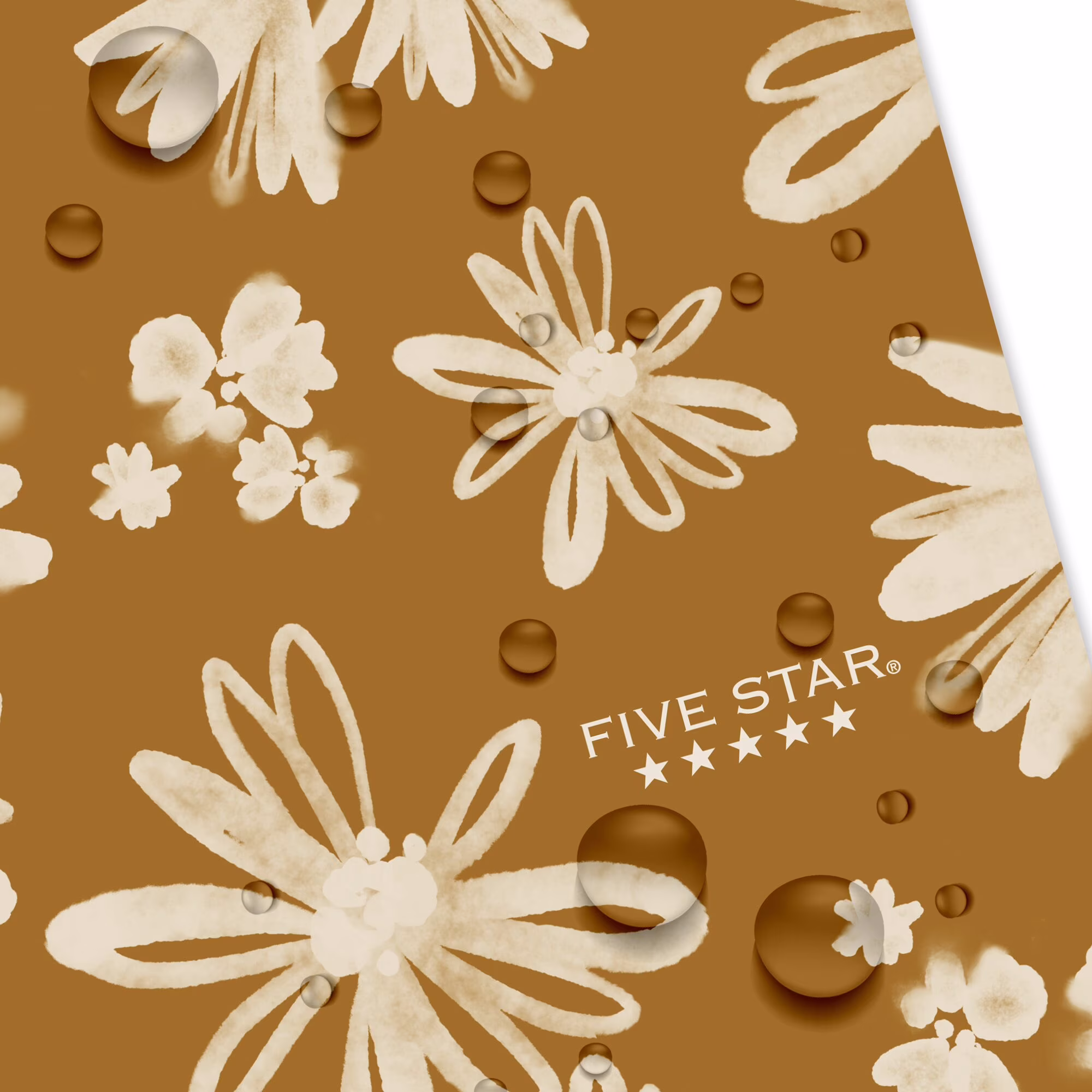Five Star Soft Petals Spiral Notebook Plus Study App 1 Subject College Ruled 8