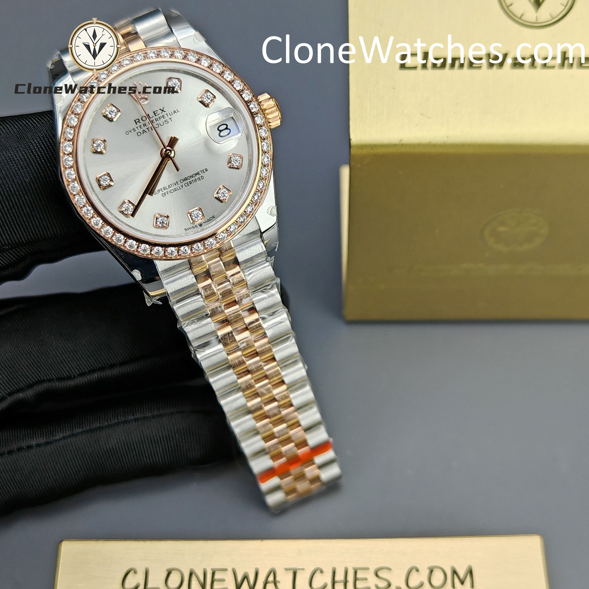 Rolex Super Clone Watches 1:1 DateJust m278381rbr-0016 Jubilee 31MM 2236 Movement