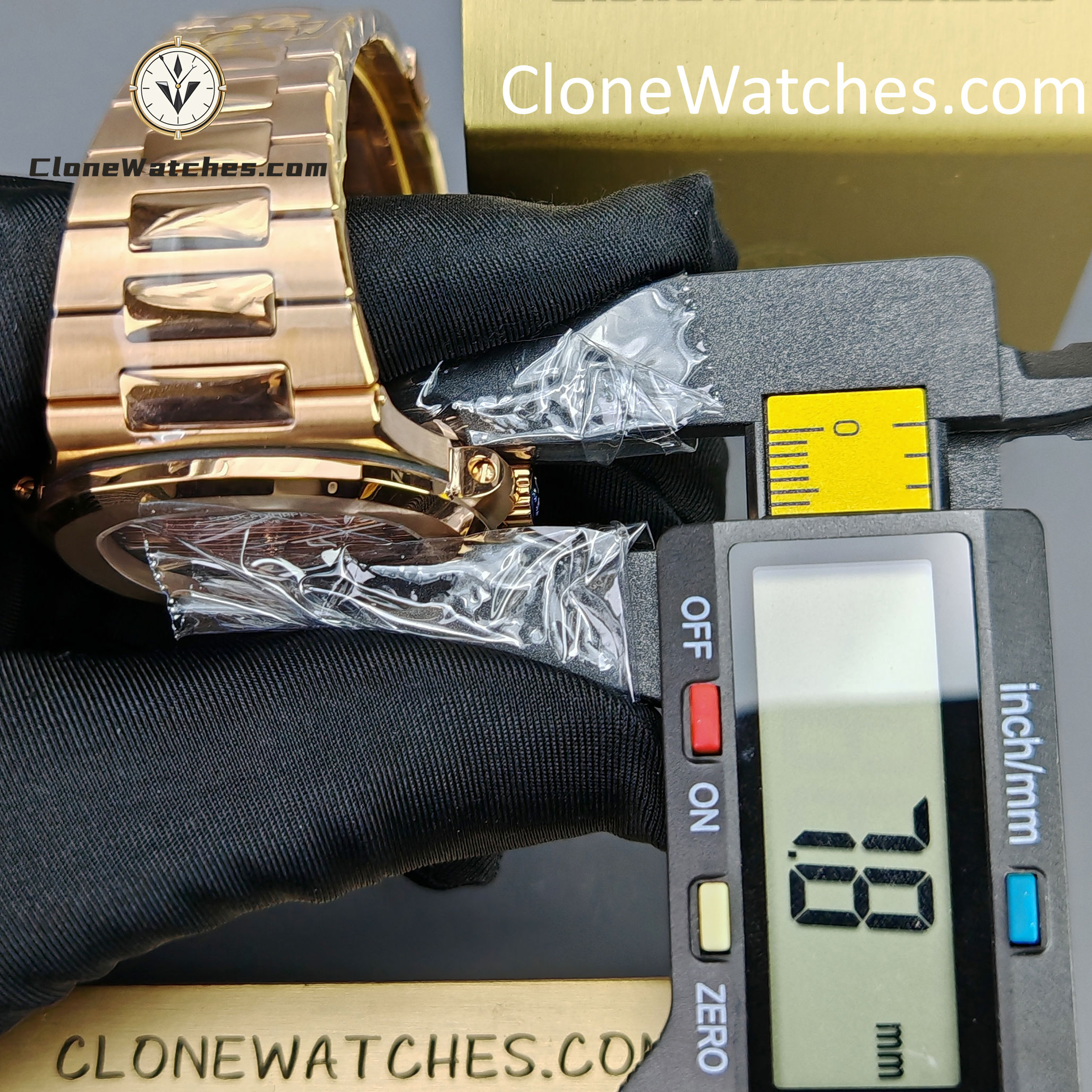 Patek Philippe Super Clone Watches 1:1 Nautilus 5711 Brown Dial 18K Rose Gold