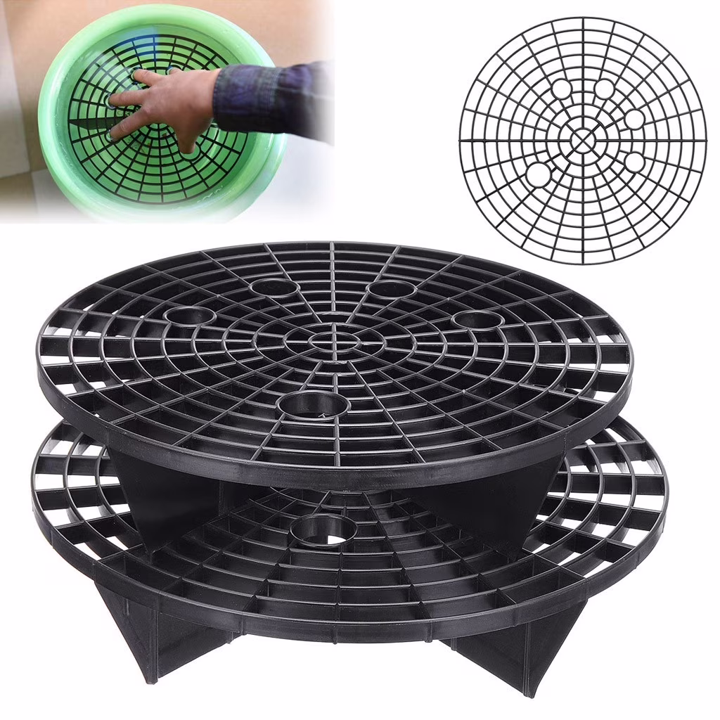 Cevemin Car Wash Grit Trap Insert Water Bucket Filter Scratch Sponge for Car Wash and Detail Kits