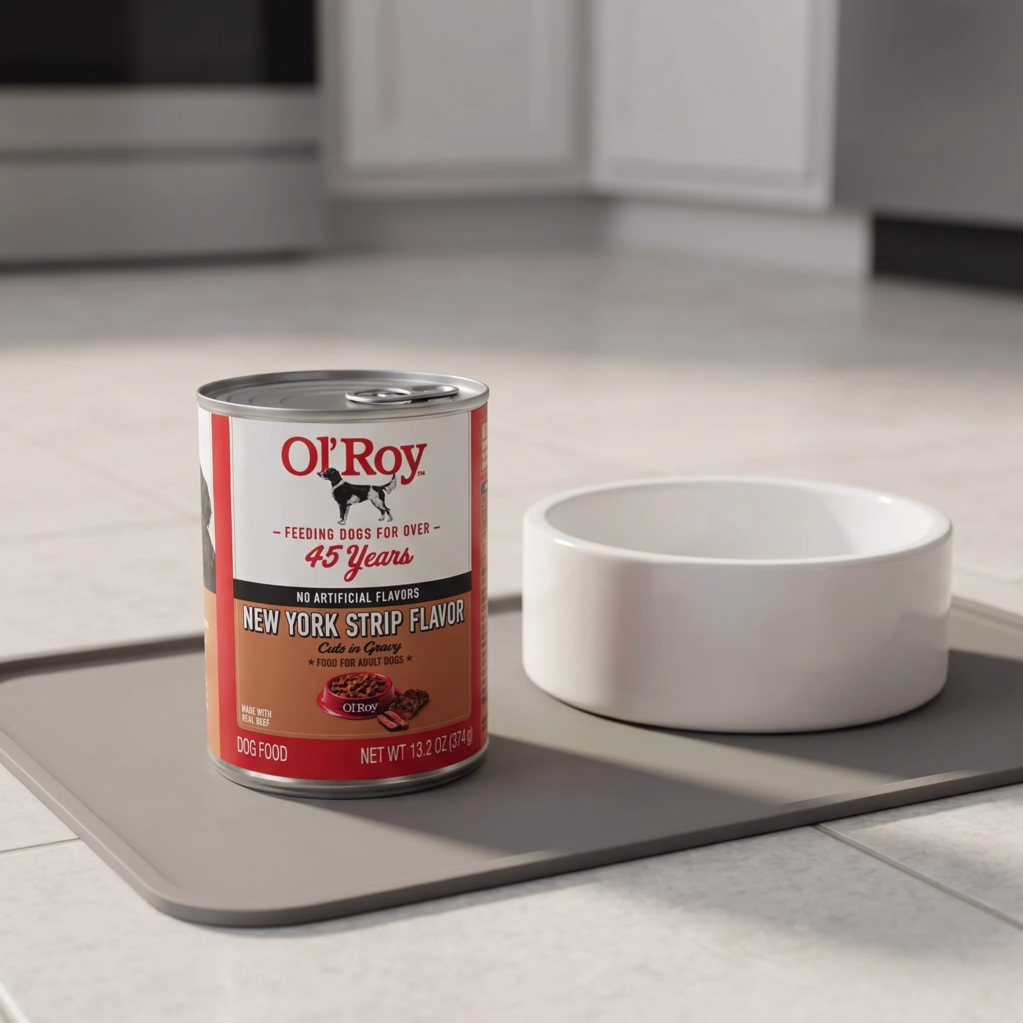 Ol' Roy New York Strip Flavor Cuts in Gravy Wet Dog Food, 13.2 oz Can