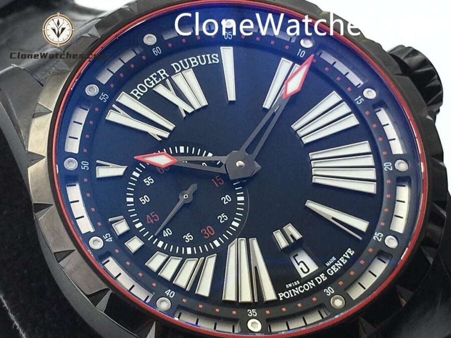 Roger Dubuis Super Clone Watches 1:1 Excalibur Black Dial DBEX0542 45MM