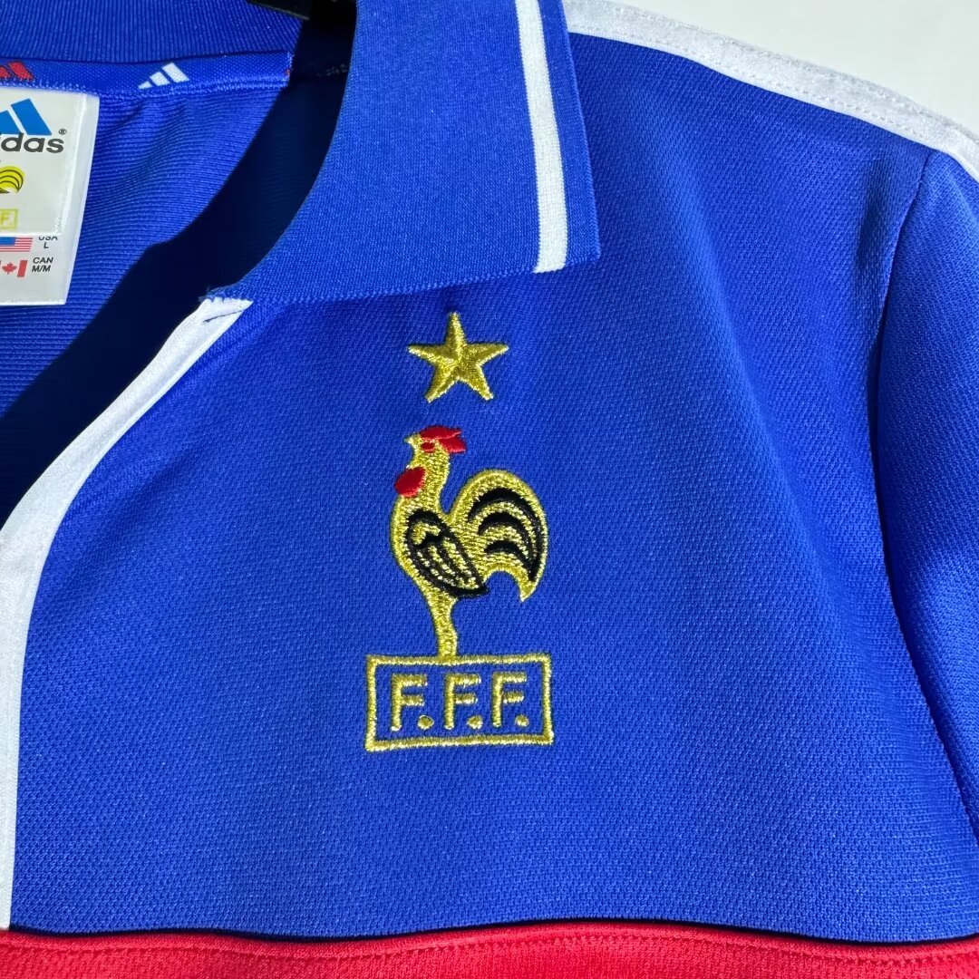 2000 France Home Retro Jersey - Fans Edition