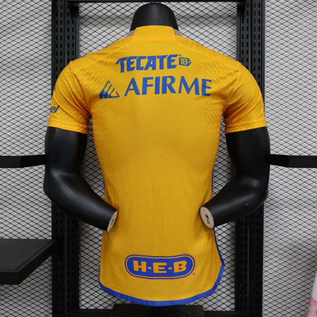 2023/2024 Player Version Tigres Home Football Shirt 1:1 Thai Quality