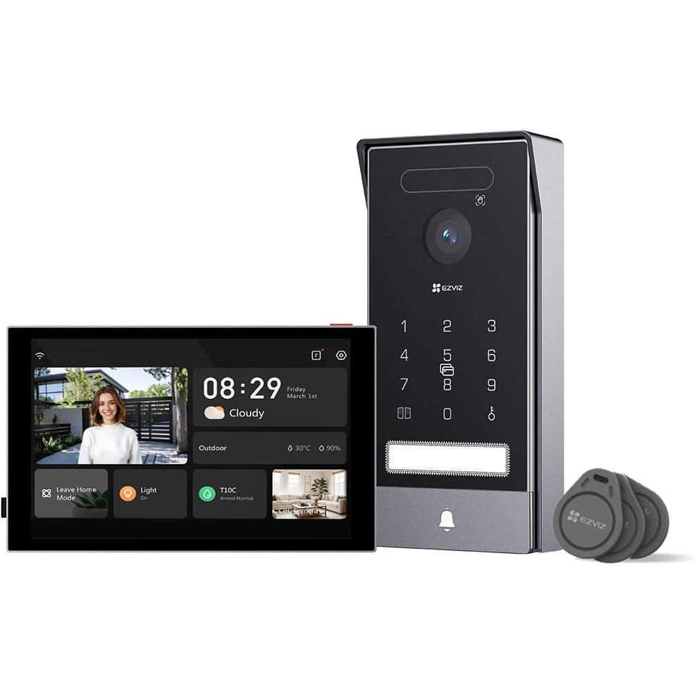 Visiophone connecté 4K écran 8 pouces reconnaissance paume visage étanche WiFi
