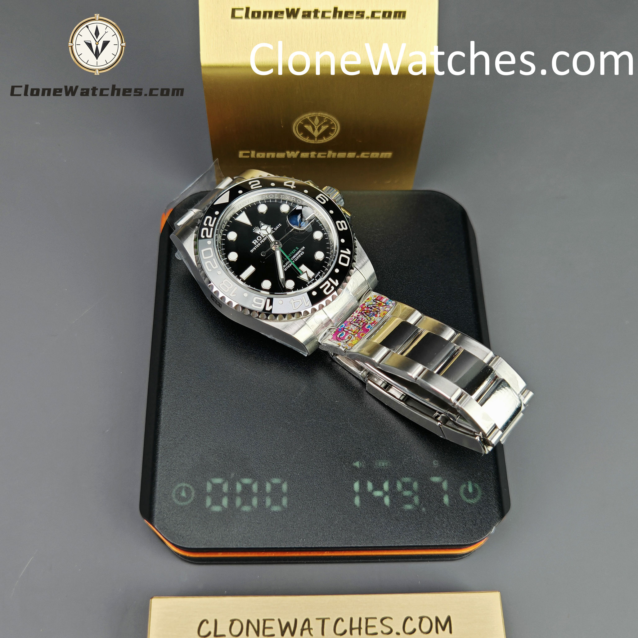 Rolex Super Clone Watches 1:1 GMT Master II 116710LN-0001 Oyster 3186 Movement