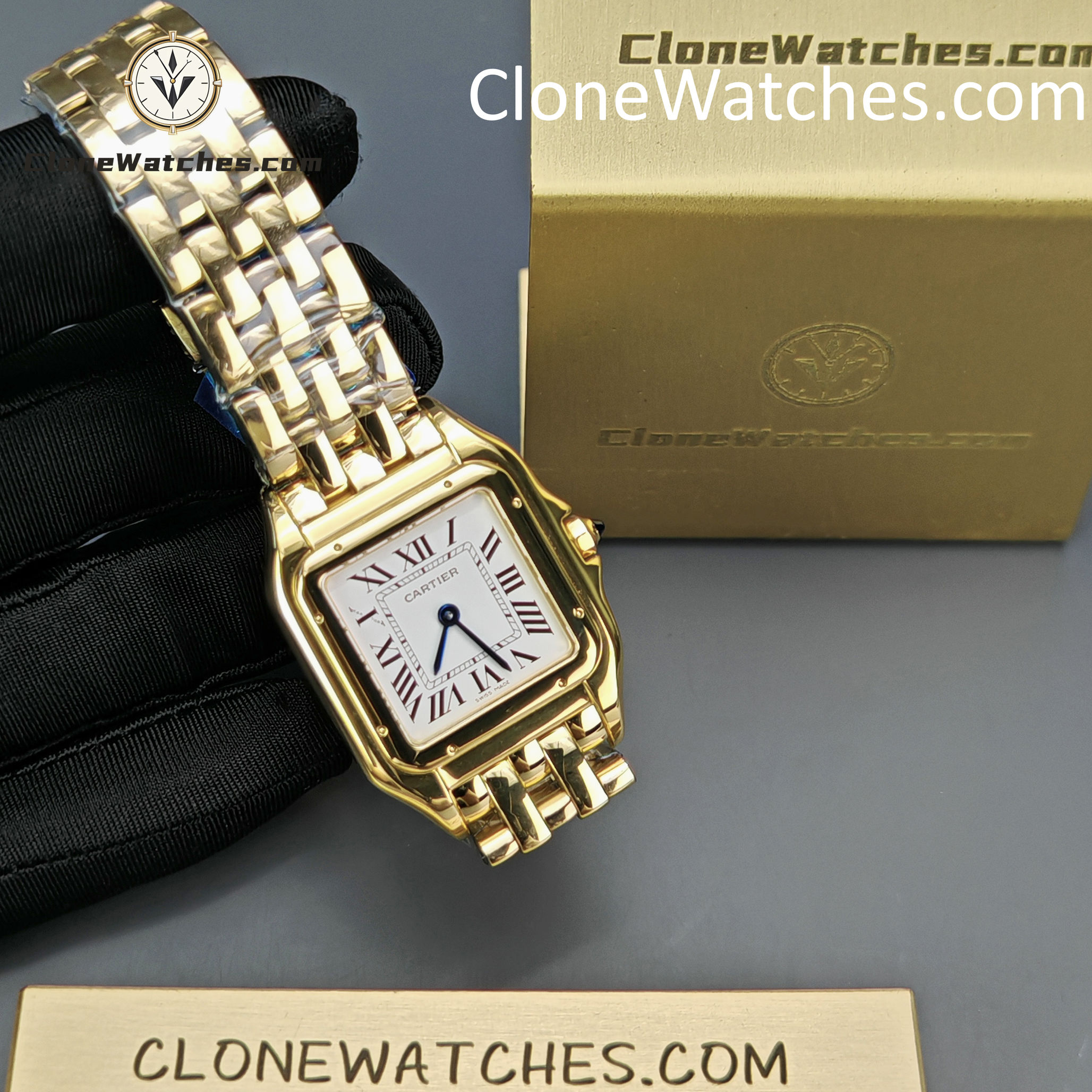 Cartier Super Clone Watches 1:1 PANTHÈRE DE CARTIER White Dial 27mm x37mm WGPN0009