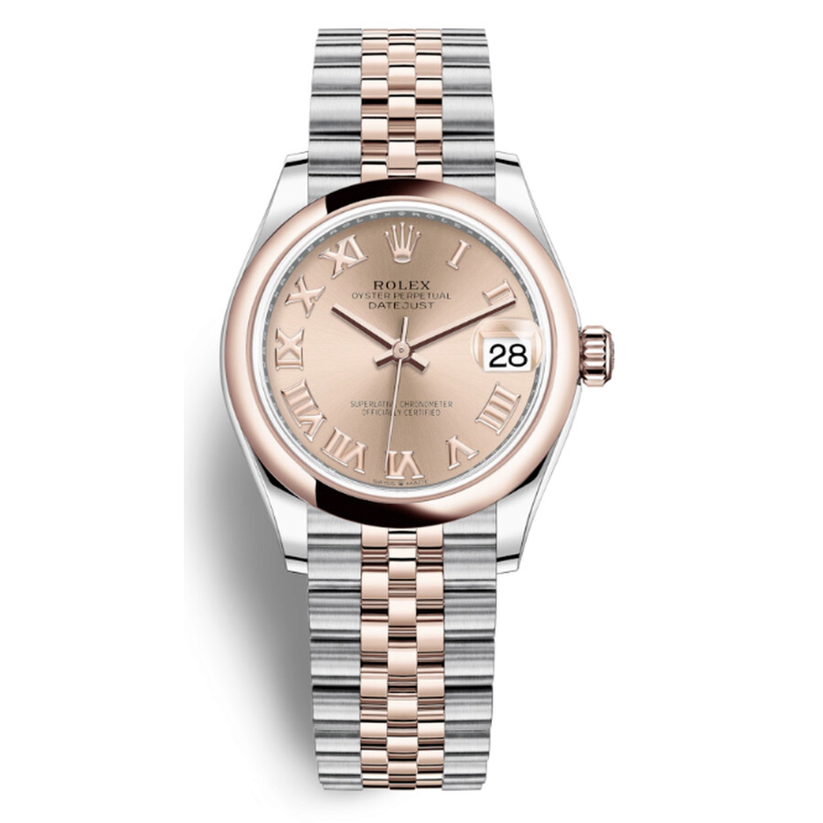 Rolex Datejust 31 Rose Dial Automatic Ladies Steel and 18kt Everose Gold Jubilee Watch 278241PRJ（Lifetime free warranty+90-days replacement service & Refund!.）