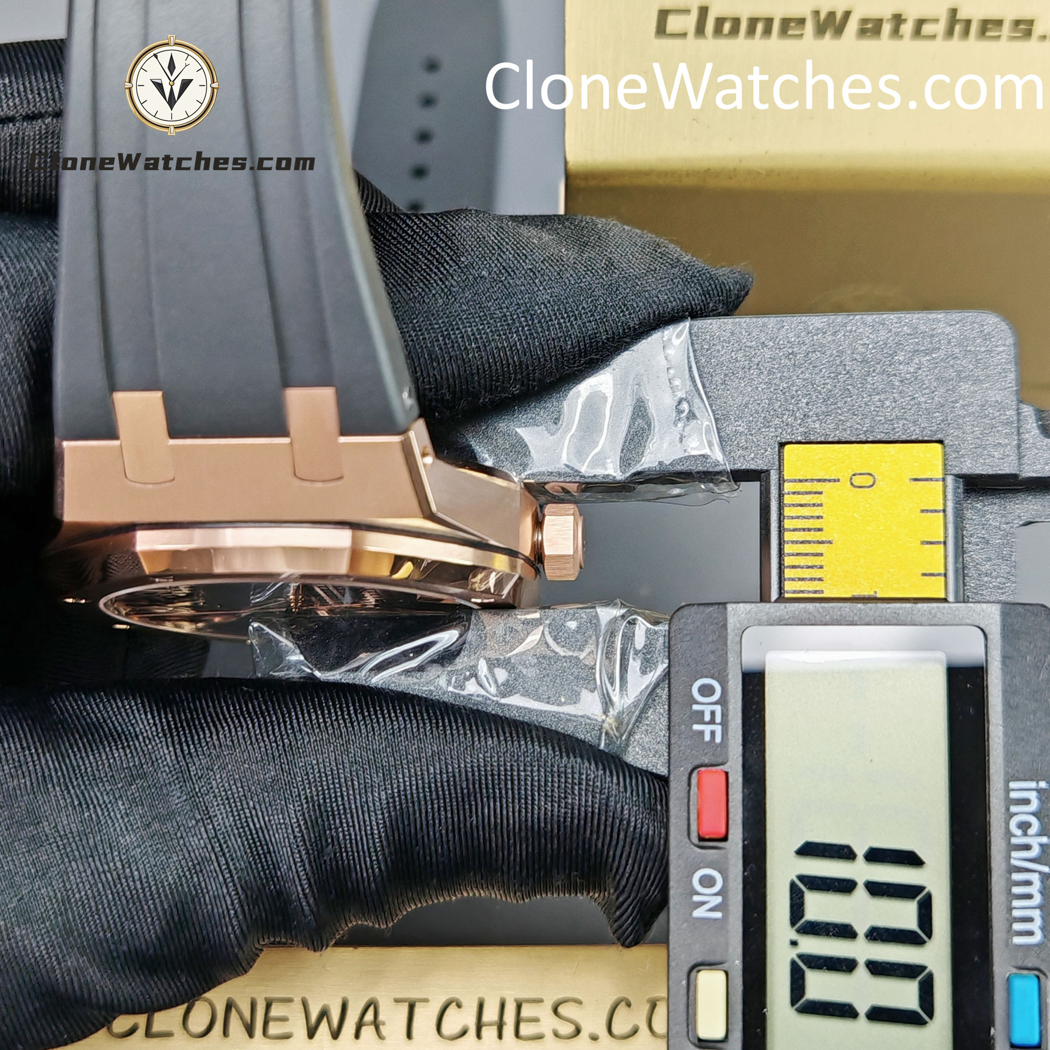 Audemars Piguet Super Clone Watches 1:1 Royal Oak Rose Gold 15500 Black Dial
