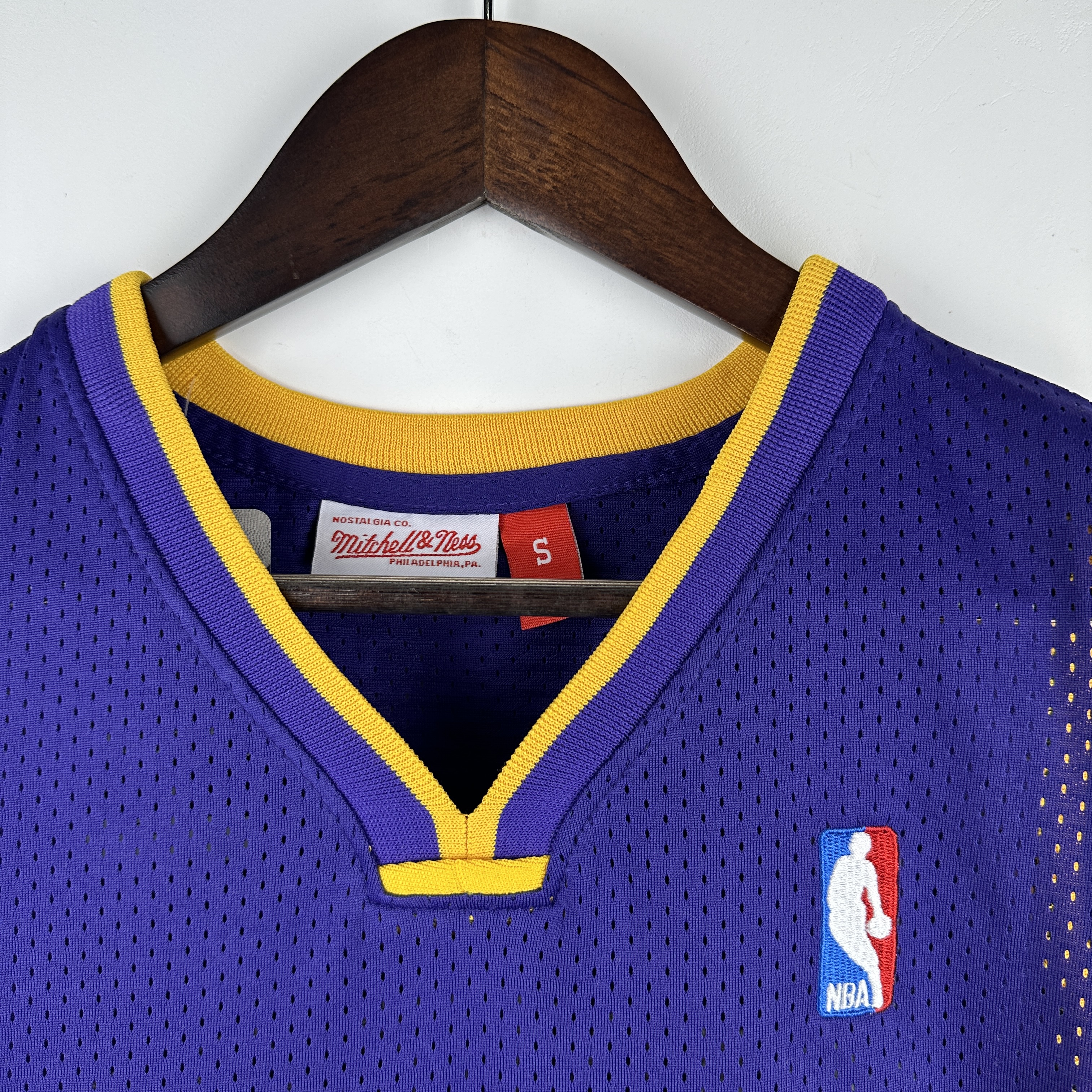 Embroidered MN Retro Jersey Lakers 99/00 Season V-neck Purple No. 34 O'Neal