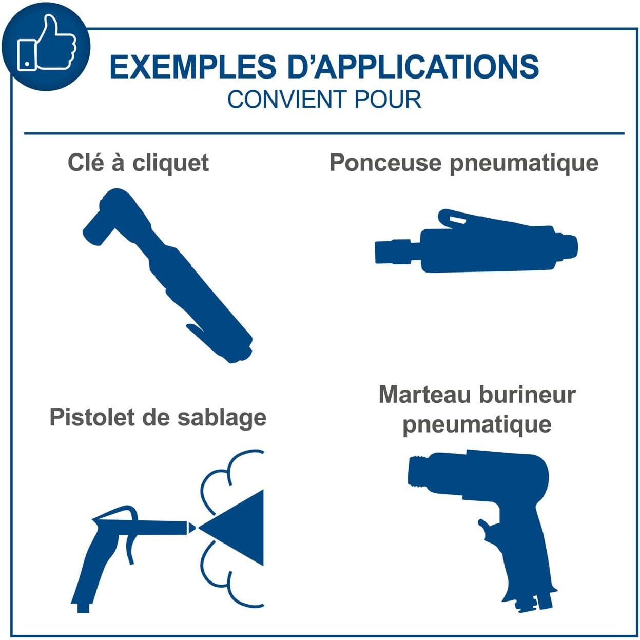 Compresseur 50 L 2200W 8 bar double cylindre lubrifié