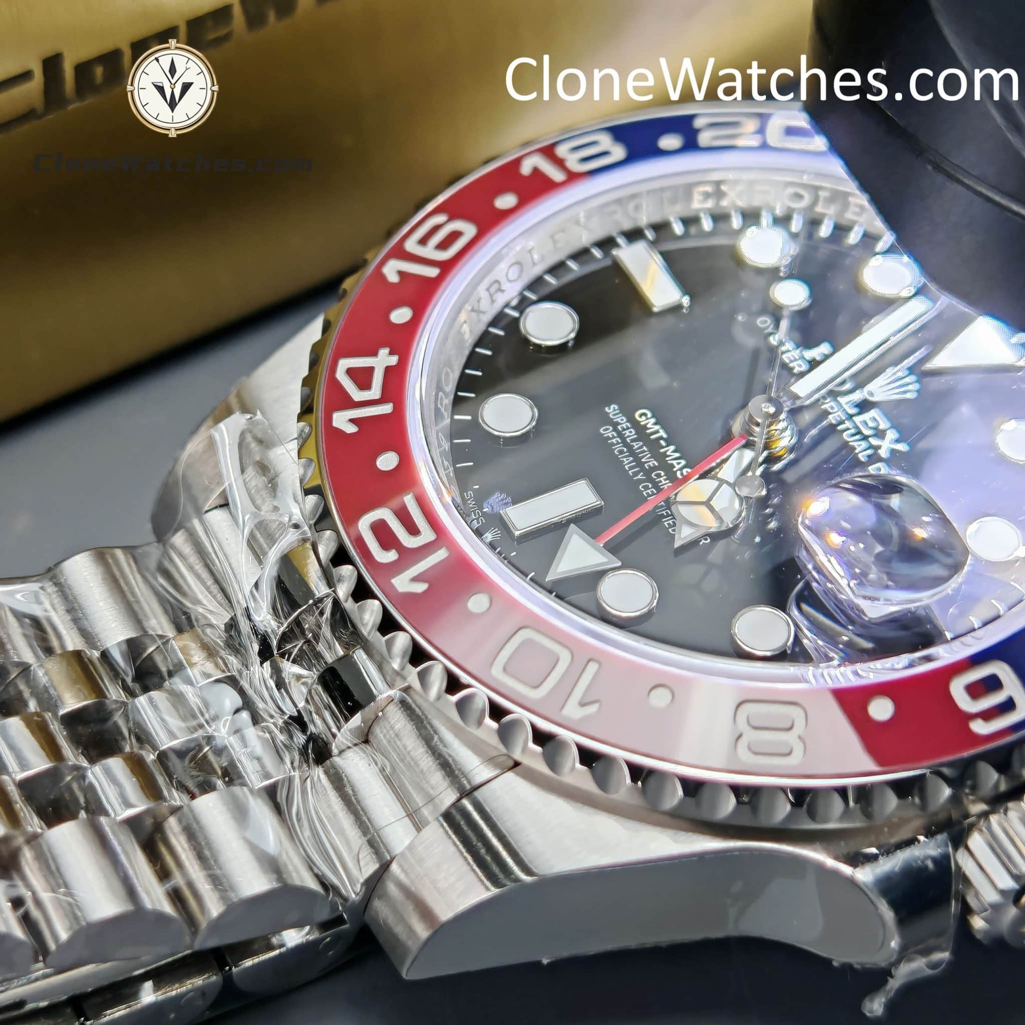 Rolex Super Clone Watches 1:1 Pepsi GMT Master II M126710blro Jubilee 3285 Movement