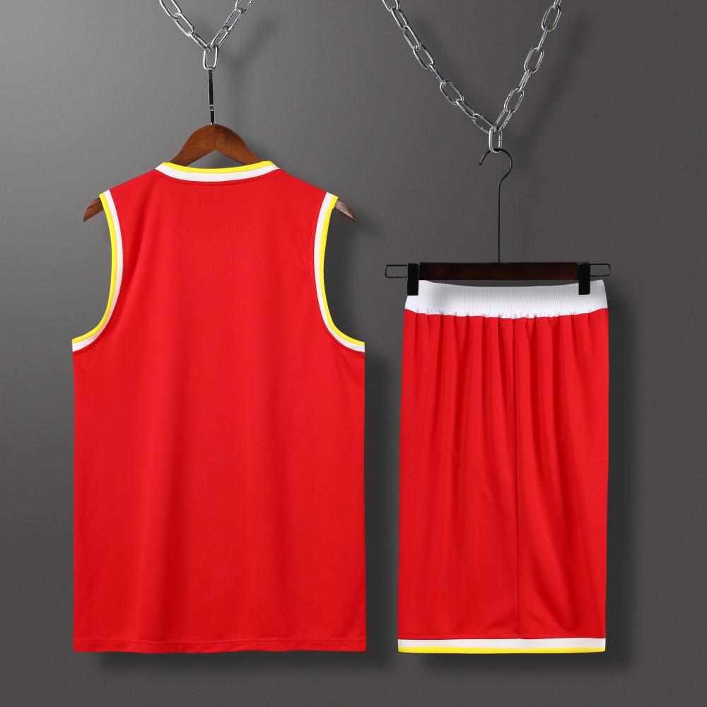 Rockets basketball uniform red suit（Customizable name and number）
